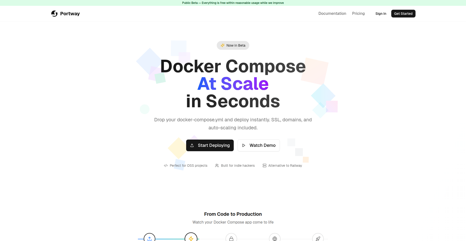 Portway - Docker Compose のための次世代デプロイメントプラットフォーム