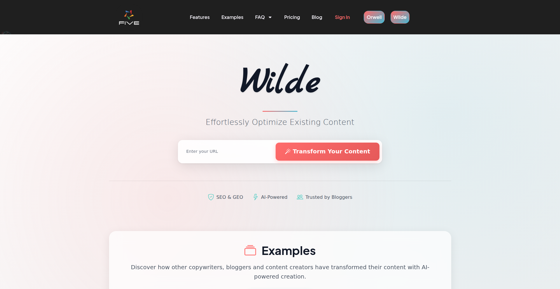 Wilde AI Content Revitalizer