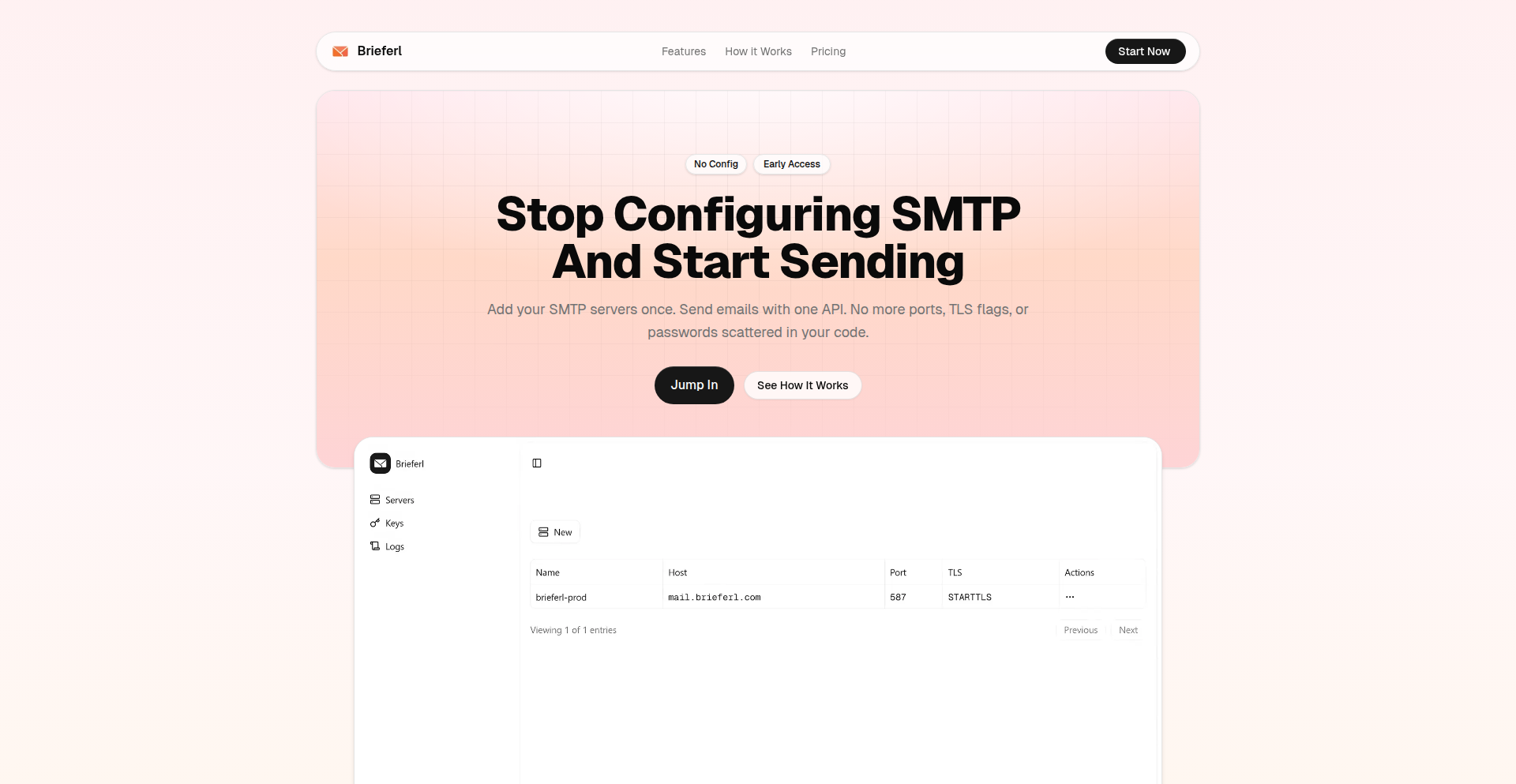 Brieferl: Unified SMTP API Gateway