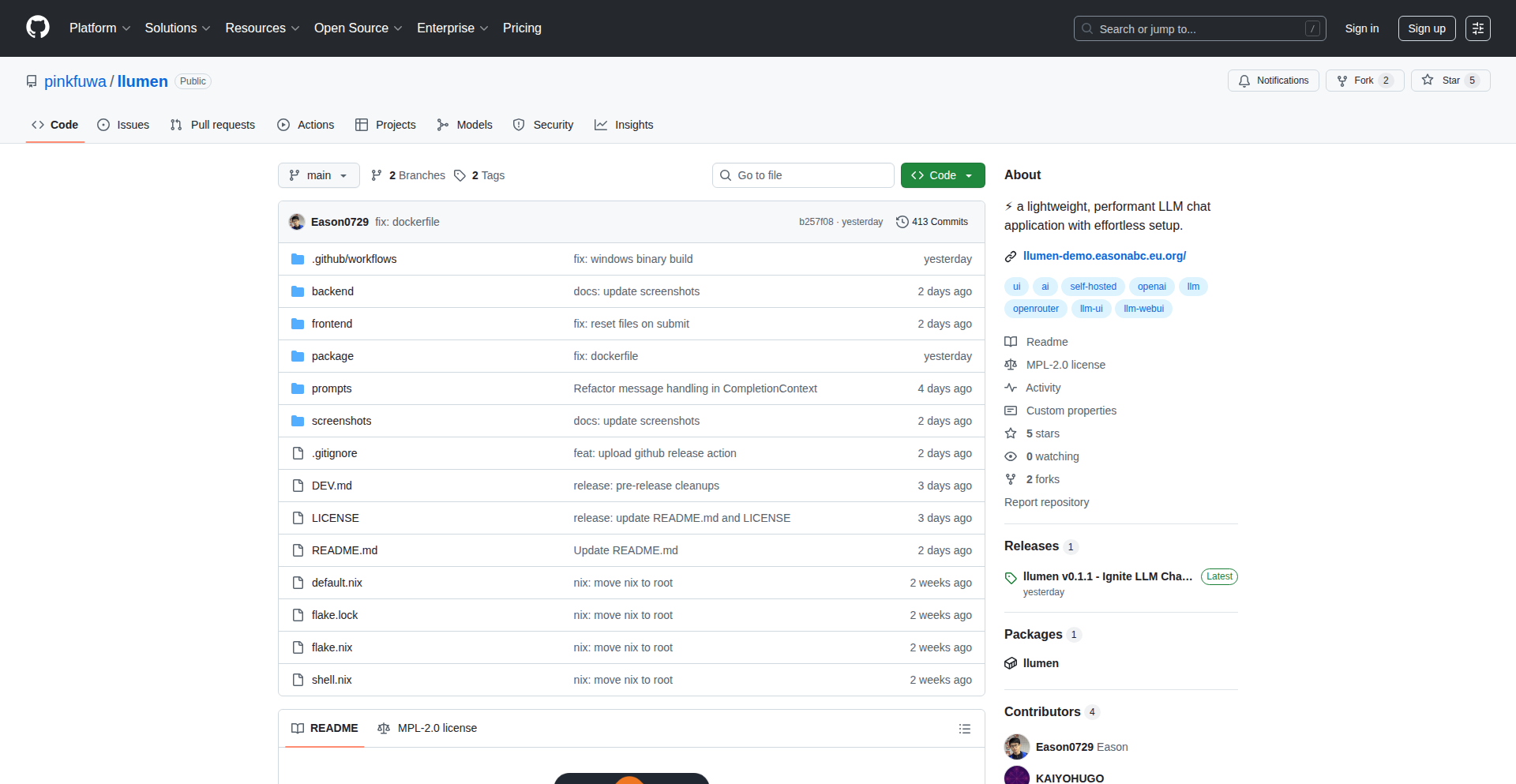 Llumen: Streamlined LLM Chat Accelerator