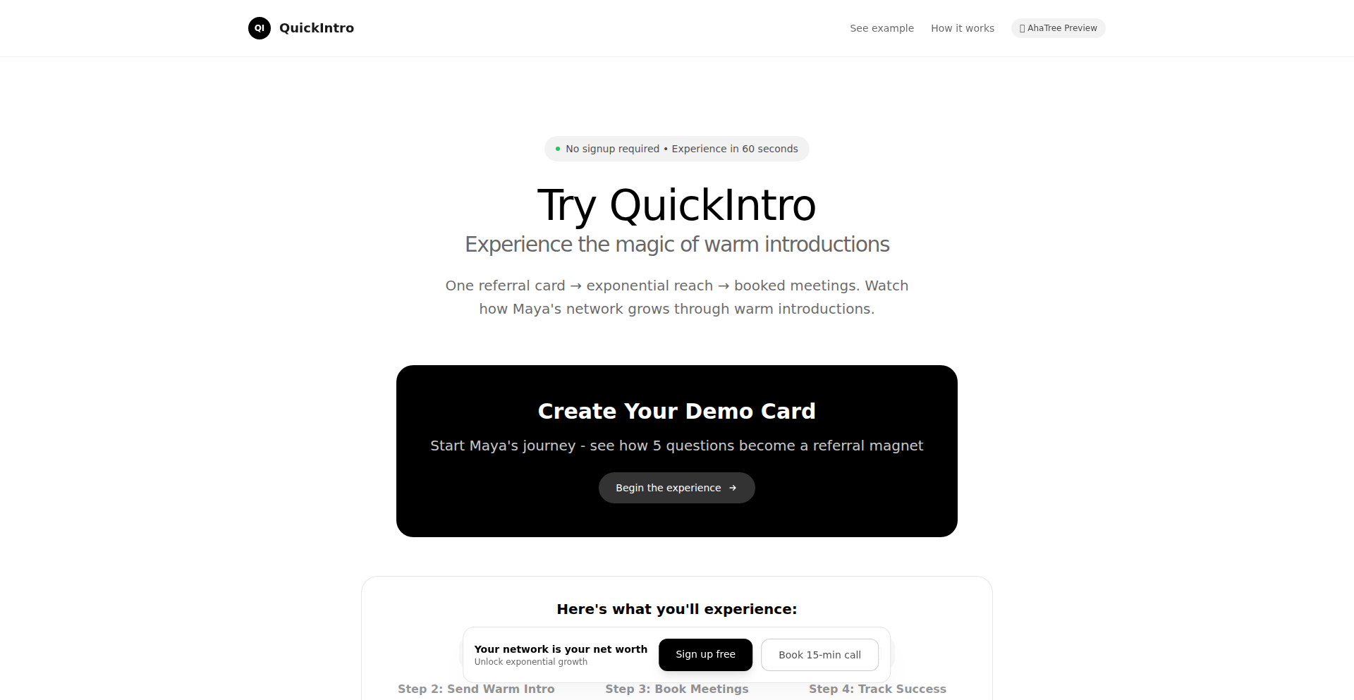 AhaTree Interactive Demo Engine