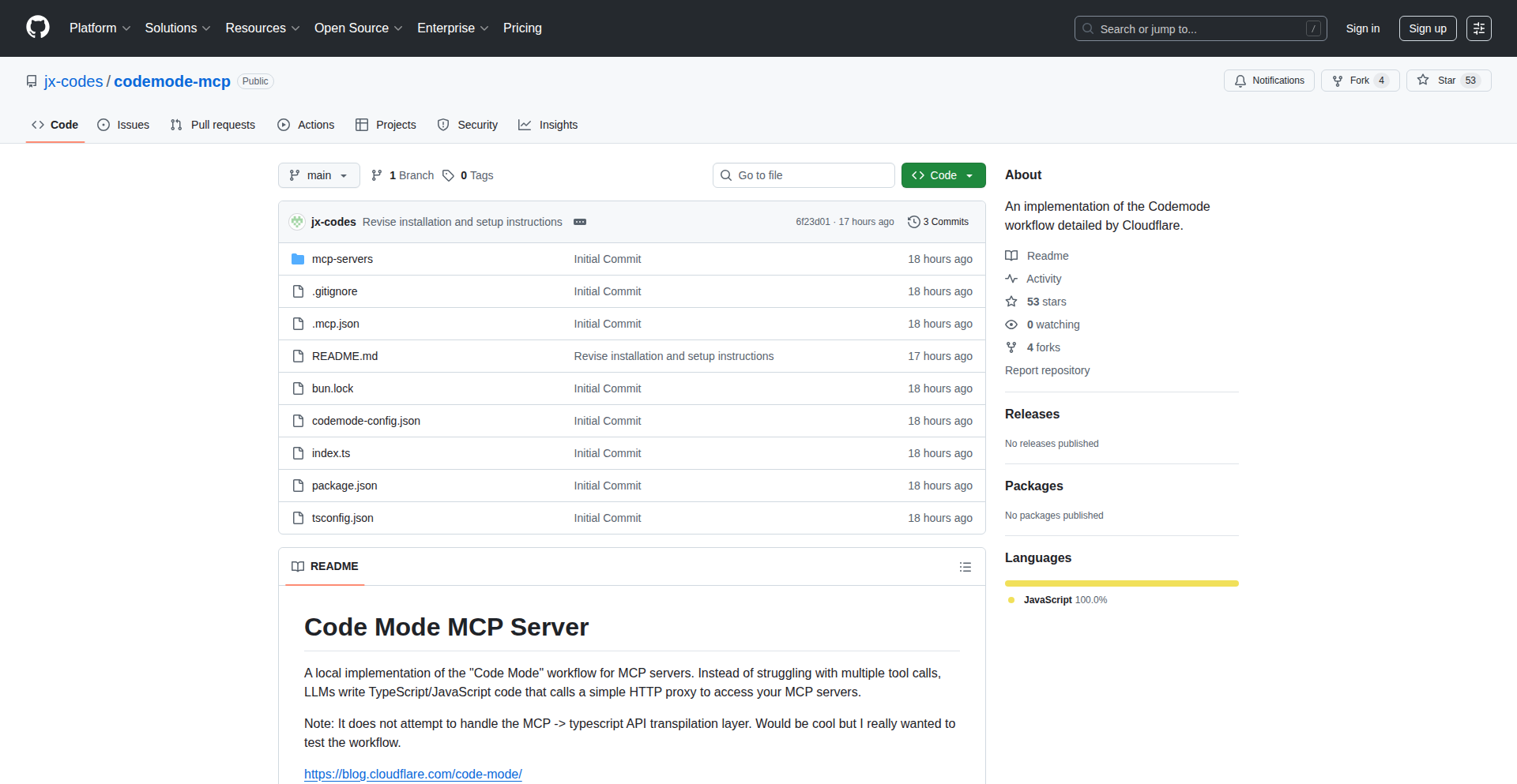 CodeMode MCP Orchestrator