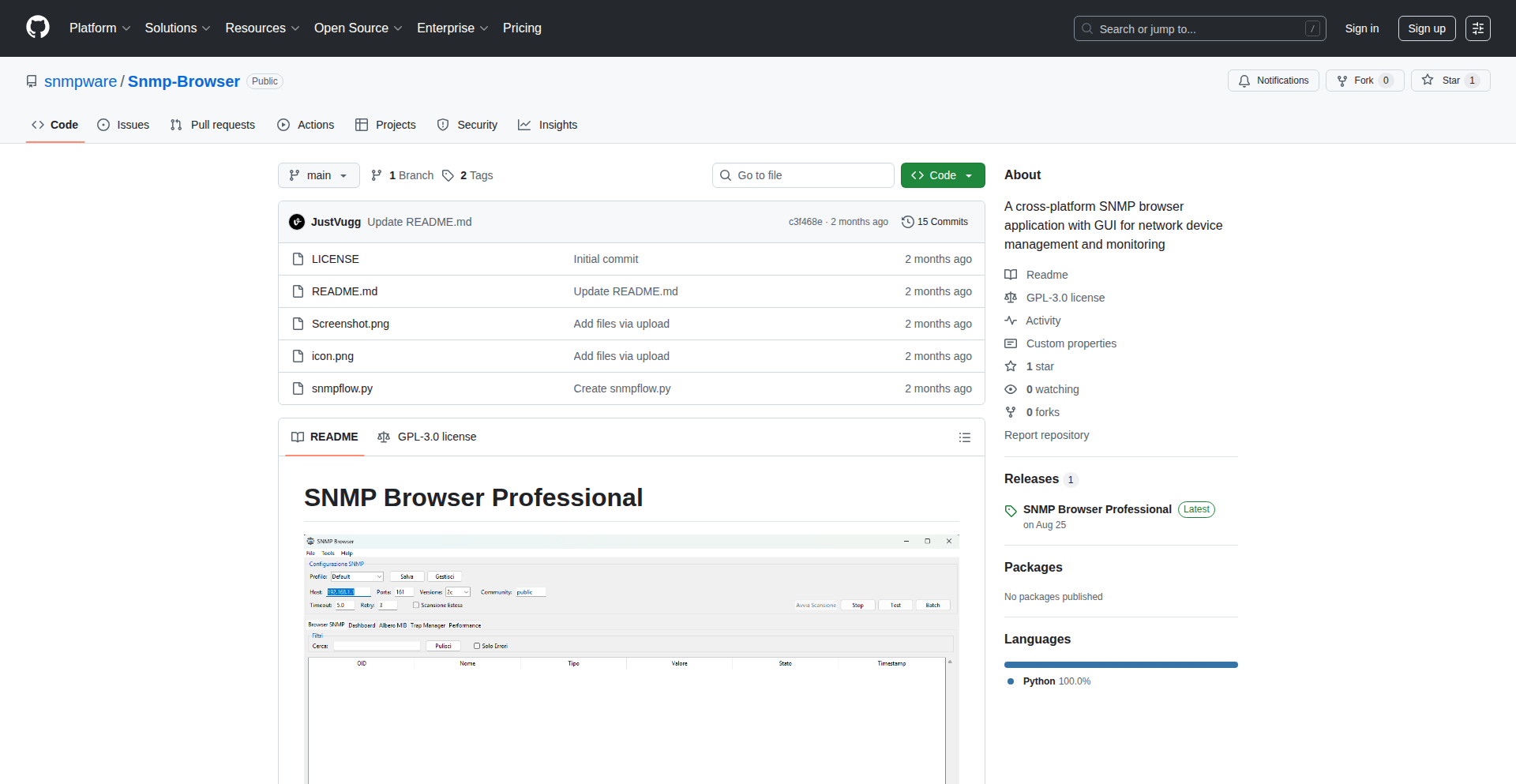 Python SNMP Navigator