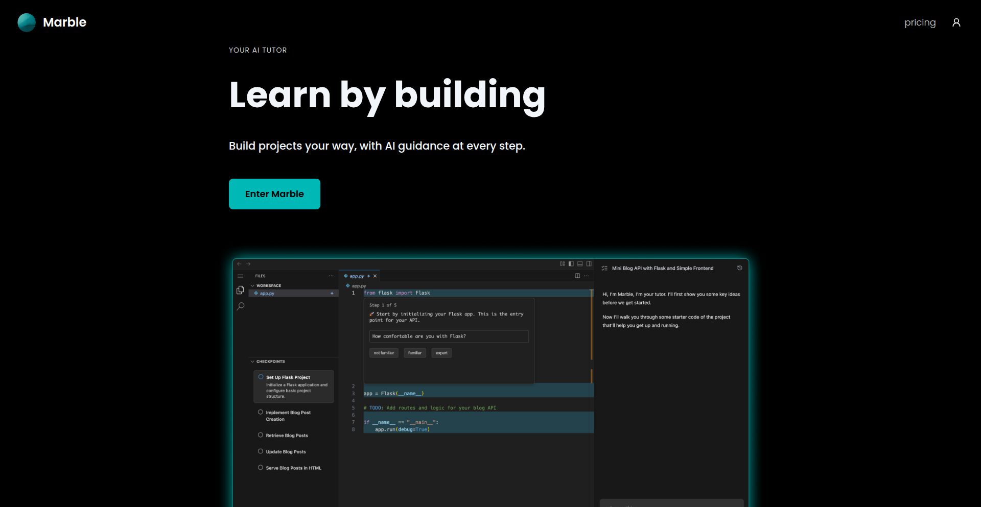 Marble AI-Assisted Learning Environment