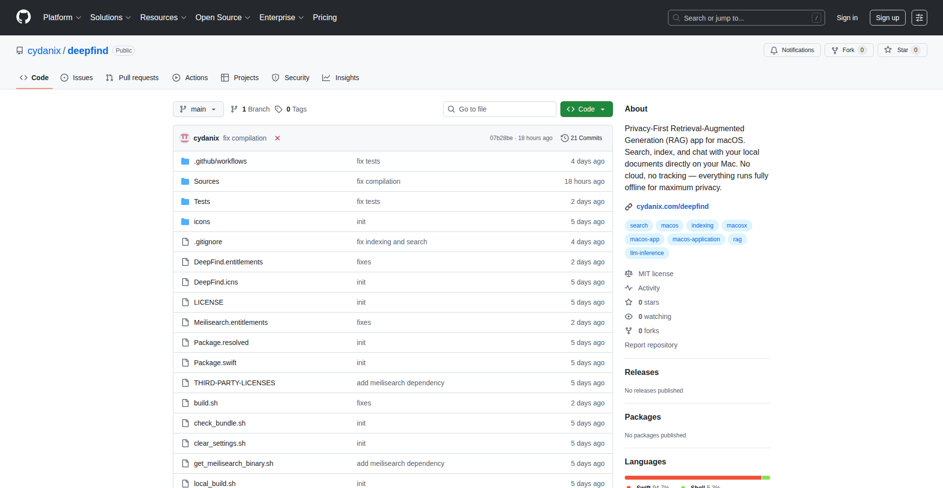 LocalDocs RAG for macOS