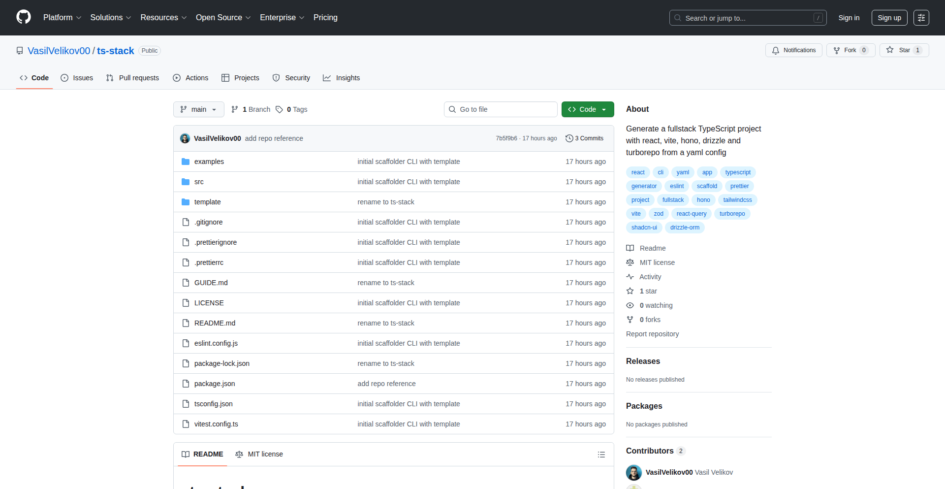 TypeScript Project Forge