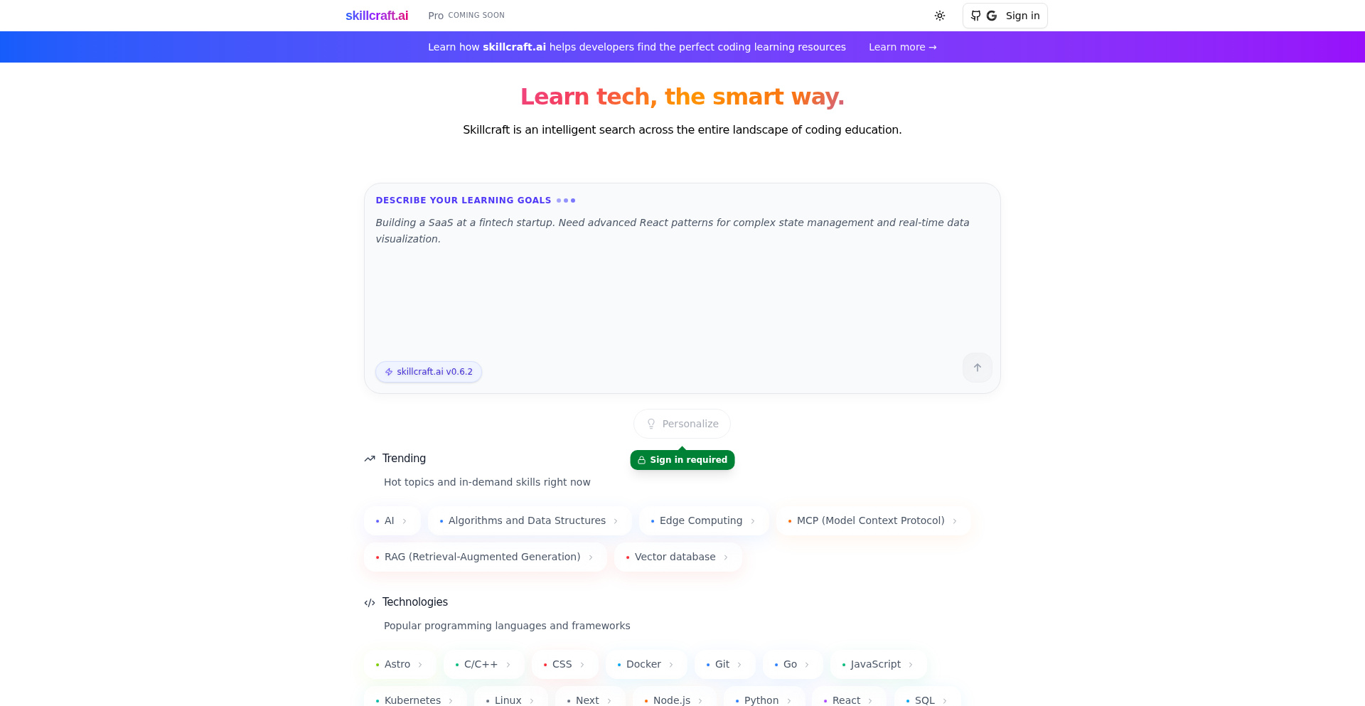 SkillCraft.ai 编程知识引擎