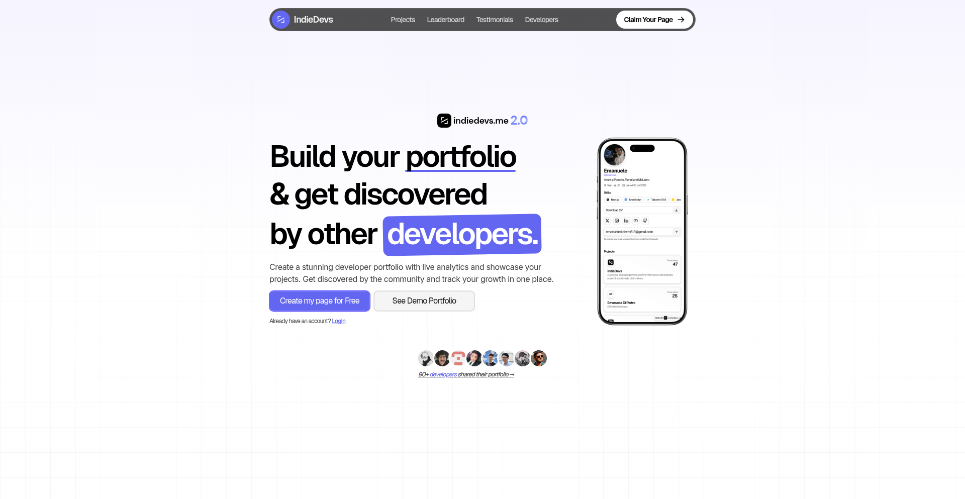 IndieDevs Hub 2.0