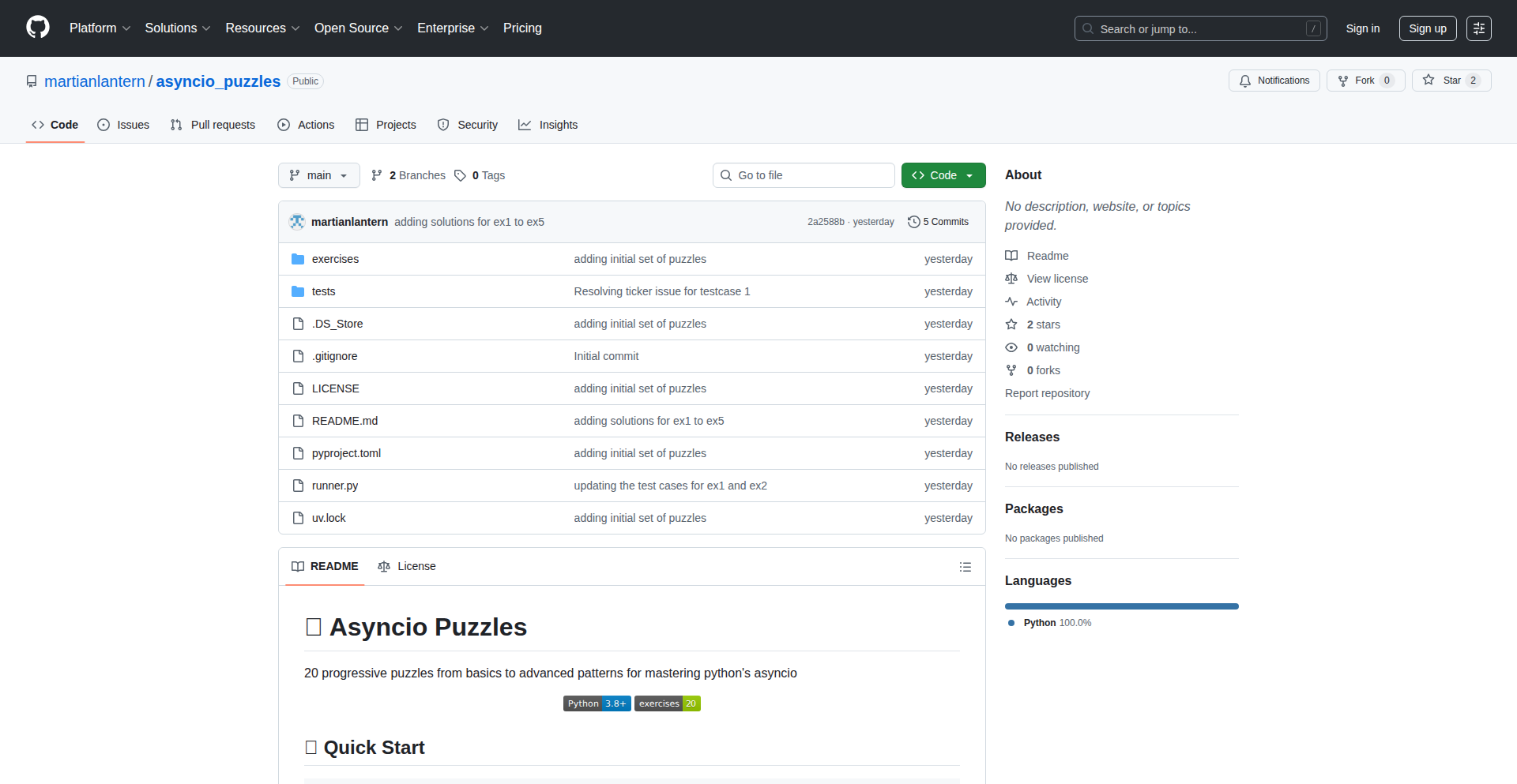 Asyncio Puzzles for Python Engineers