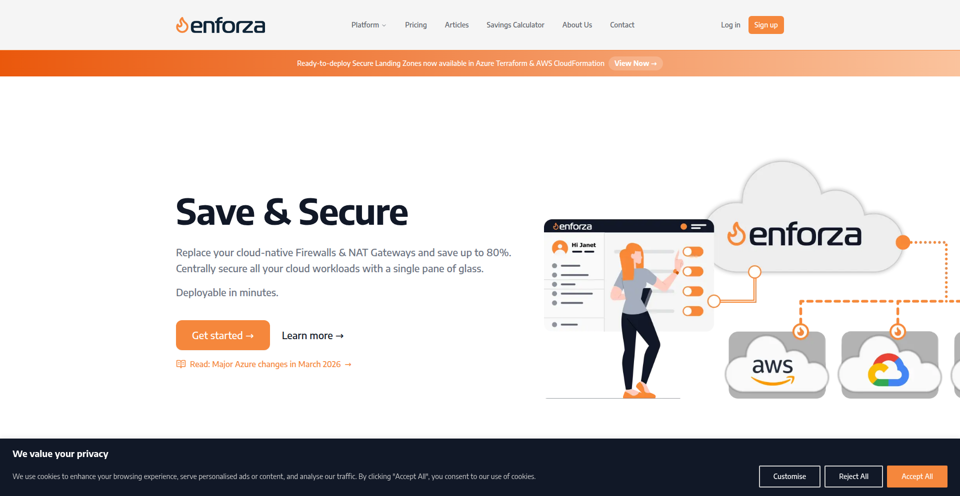 Enforza: Cloud-Managed Linux Firewall & NAT Gateway
