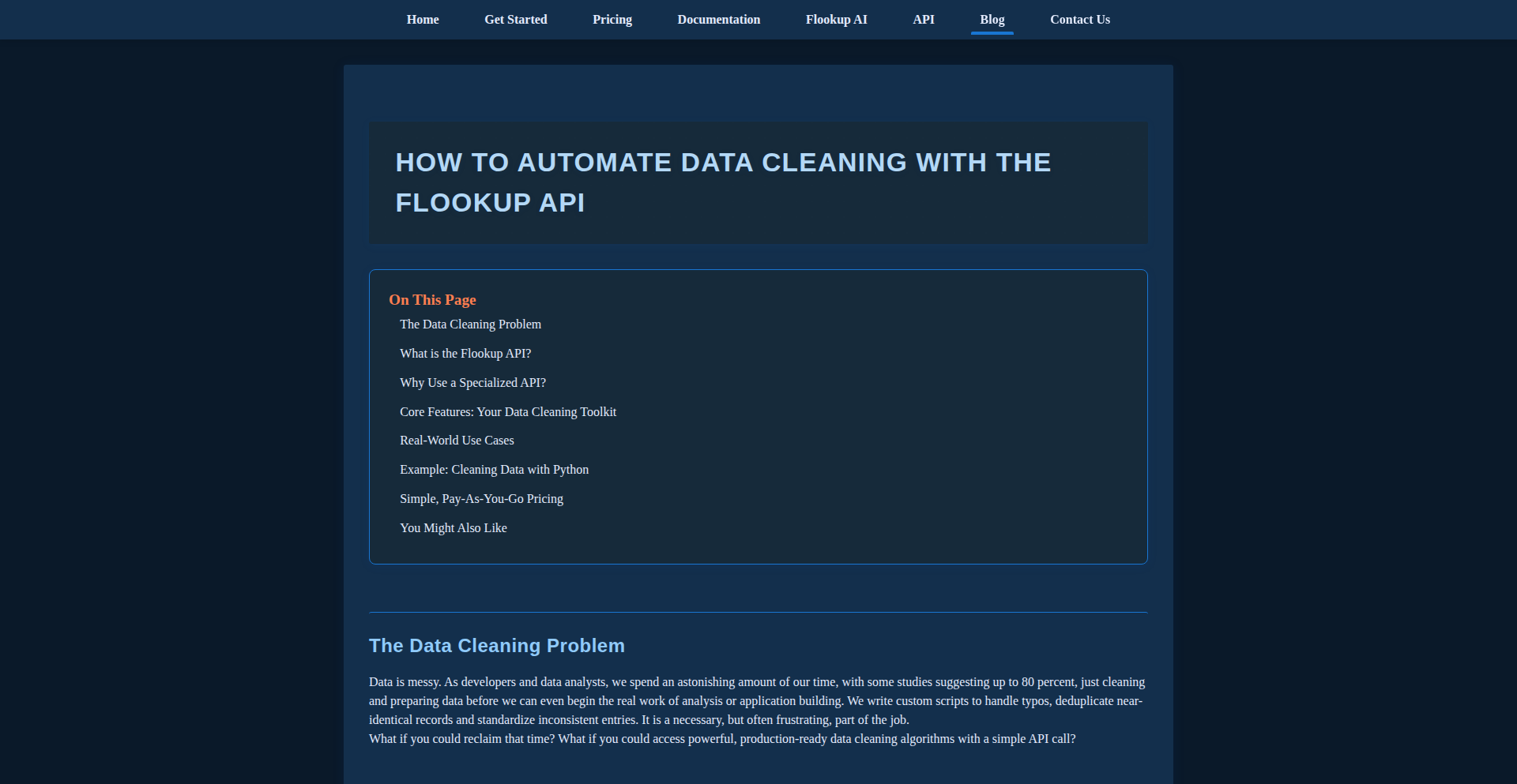 SwiftClean API