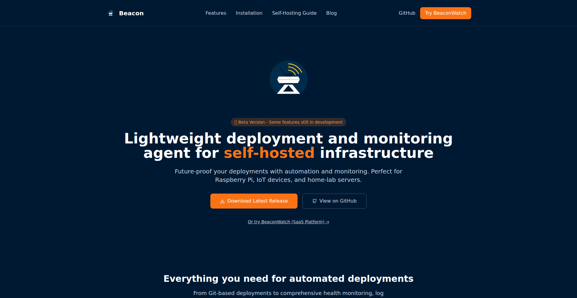 Beacon: DevOps Buddy for Resource-Constrained Devices