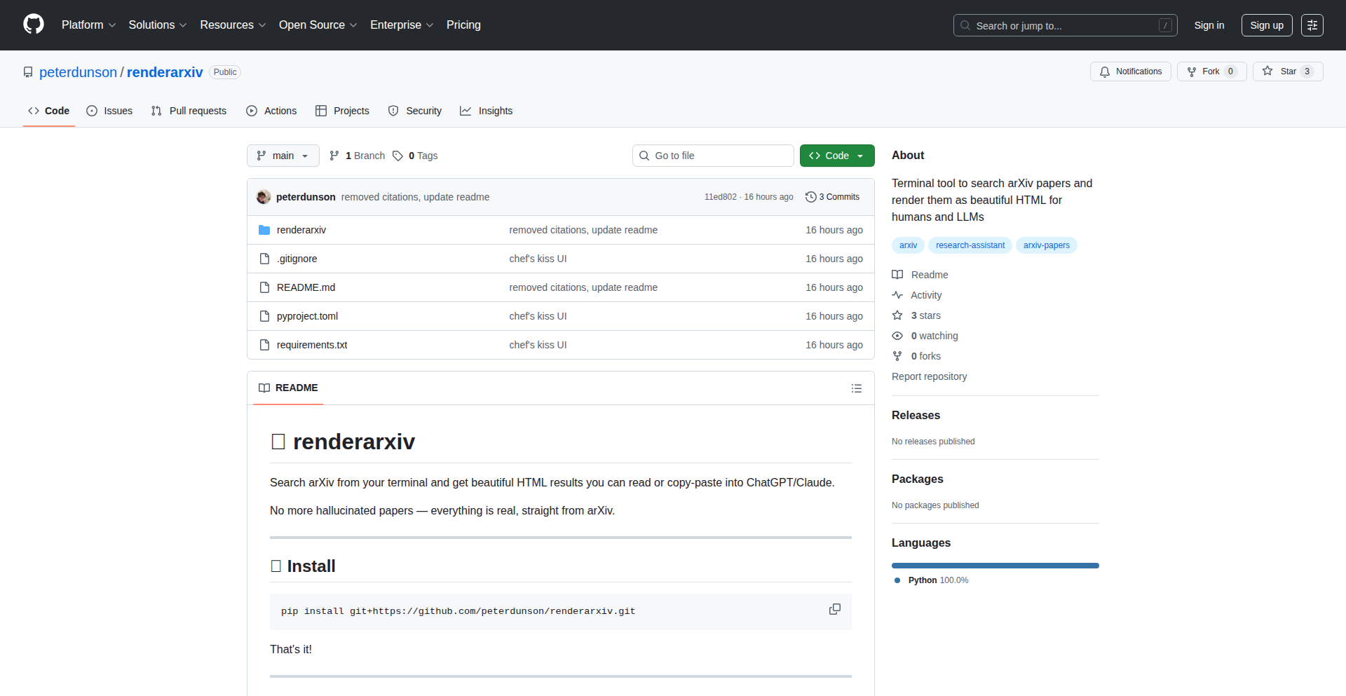 RenderarXiv