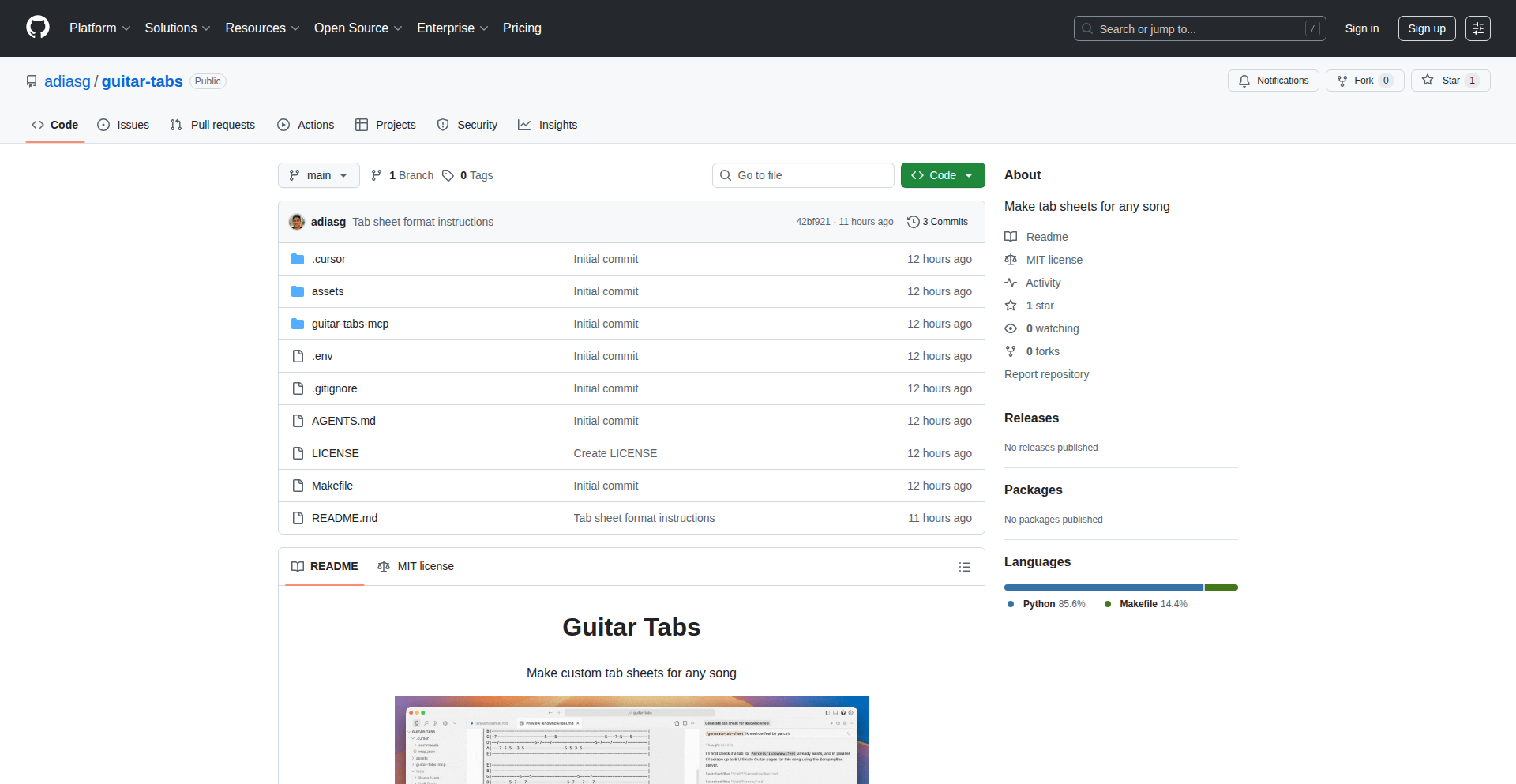 Automated Guitar Tab Weaver