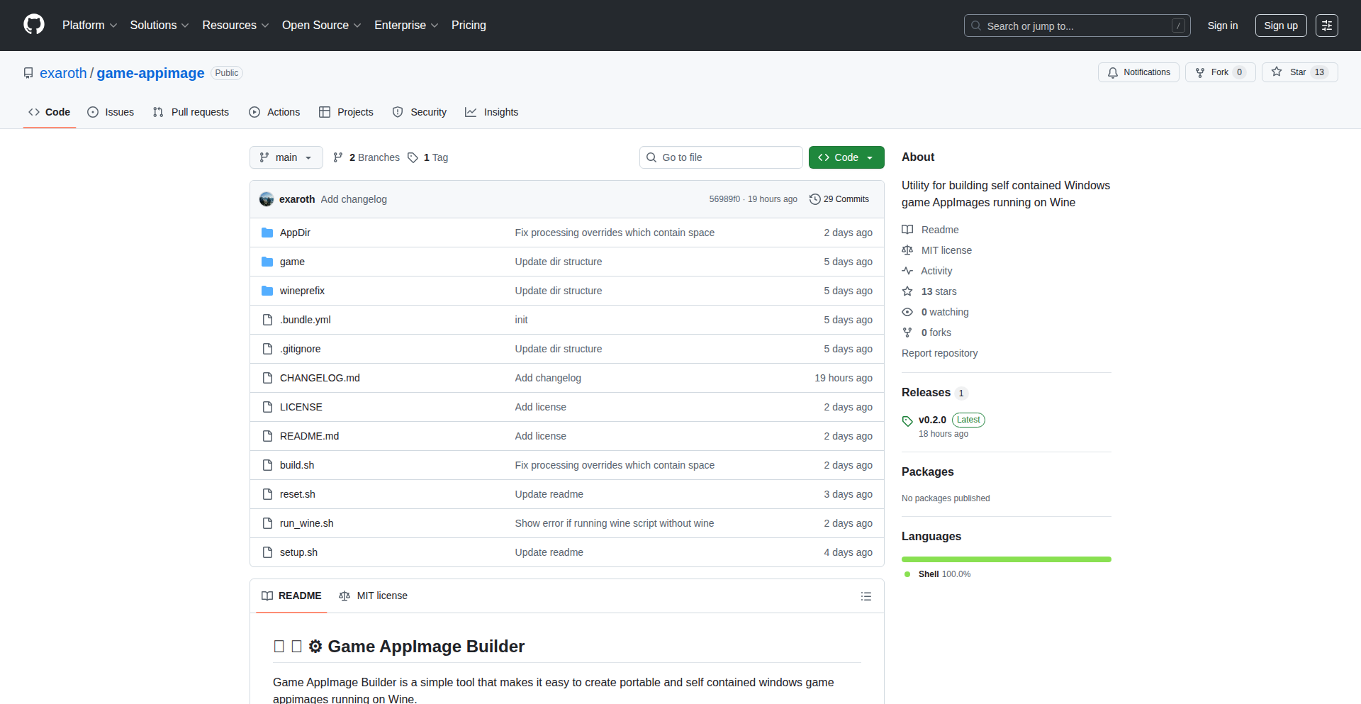 WineAppImage Builder