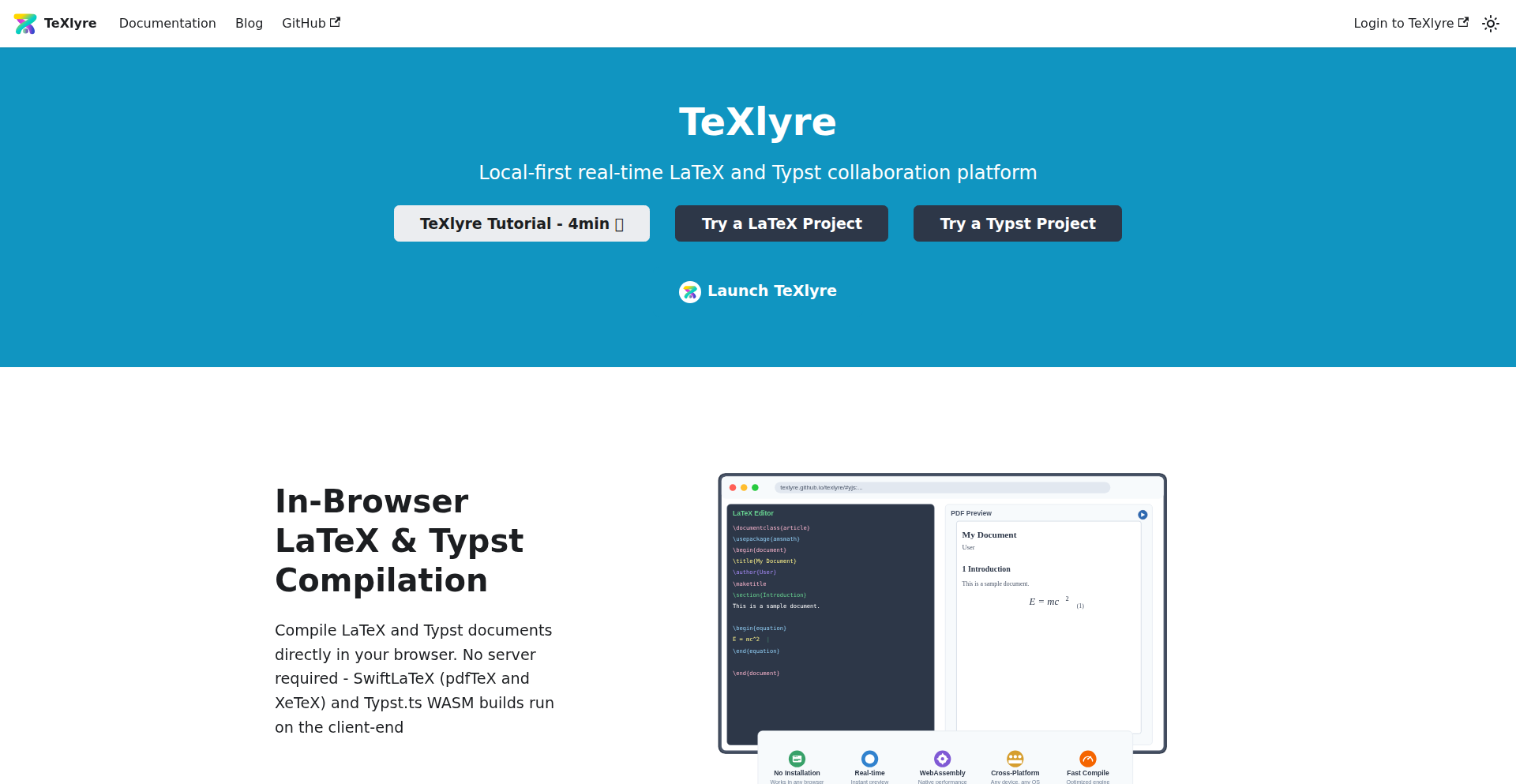 TeXlyre 零感协作引擎