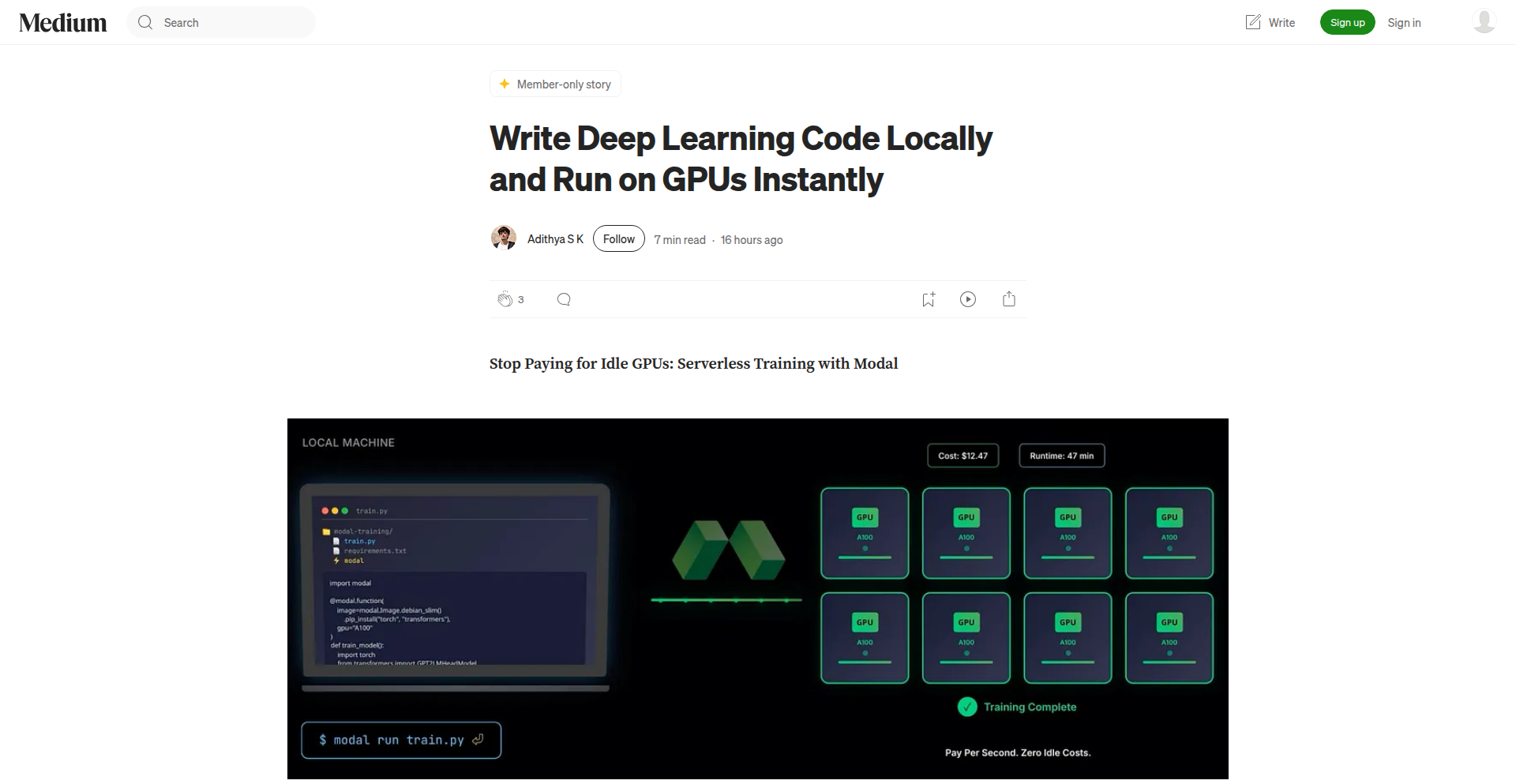 Modal Serverless GPU Orchestrator