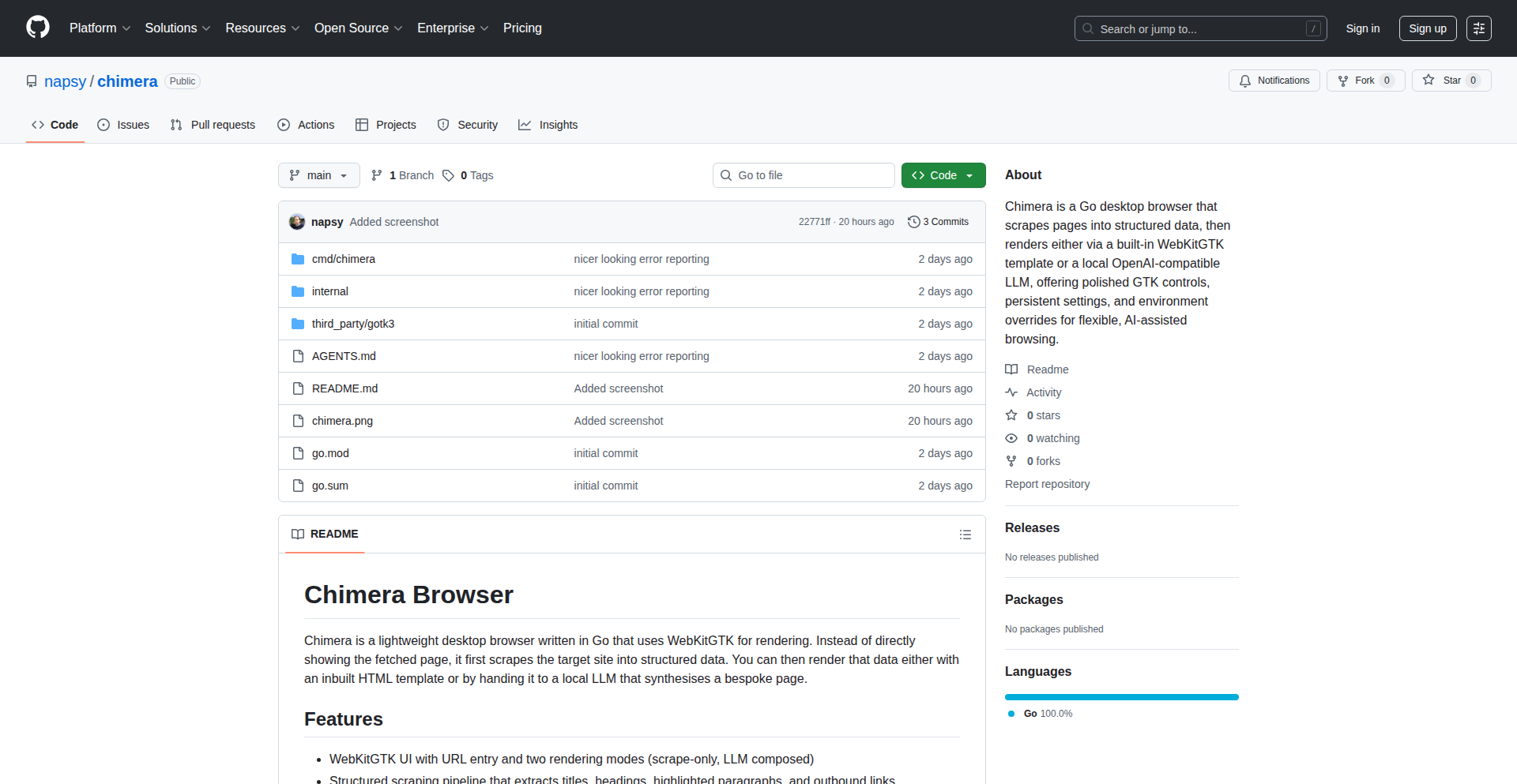 Chimera Browser: LLM駆動型データ抽出・再構築ブラウザ