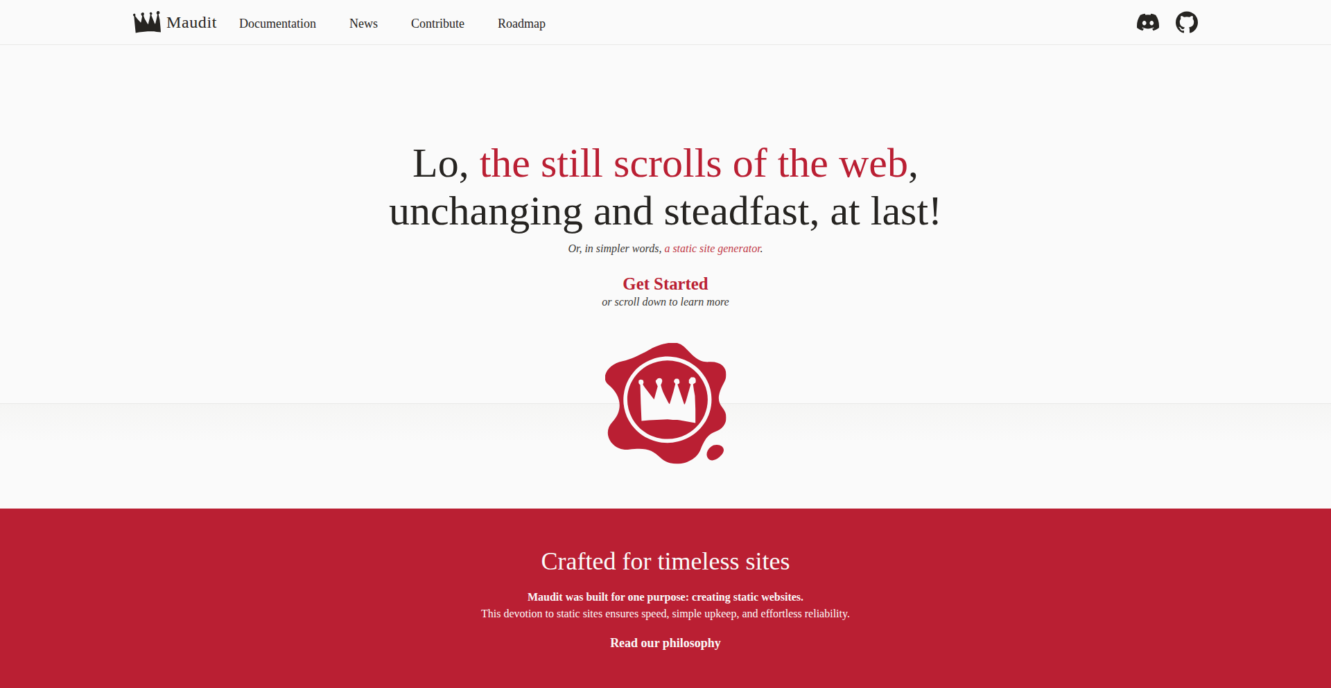 Maudit: Rust静的サイト構築用ライブラリ