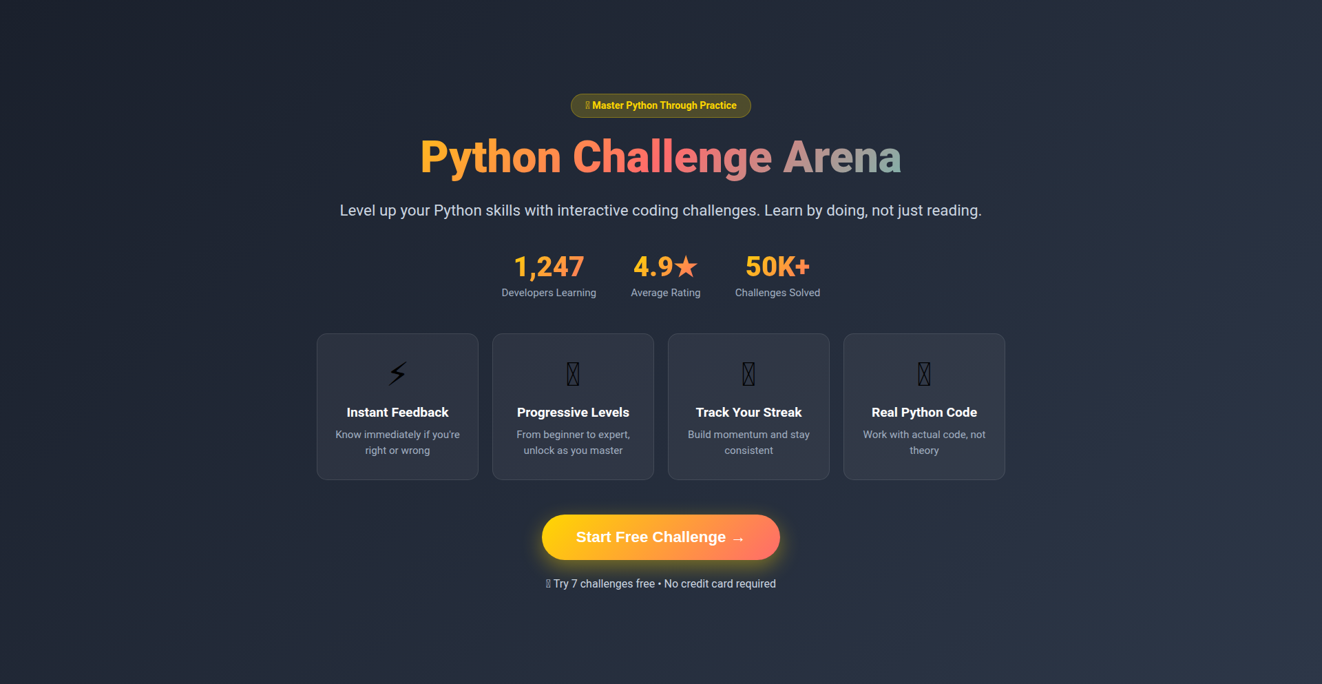 ブラウザで即座にPythonを練習できるインタラクティブチャレンジ