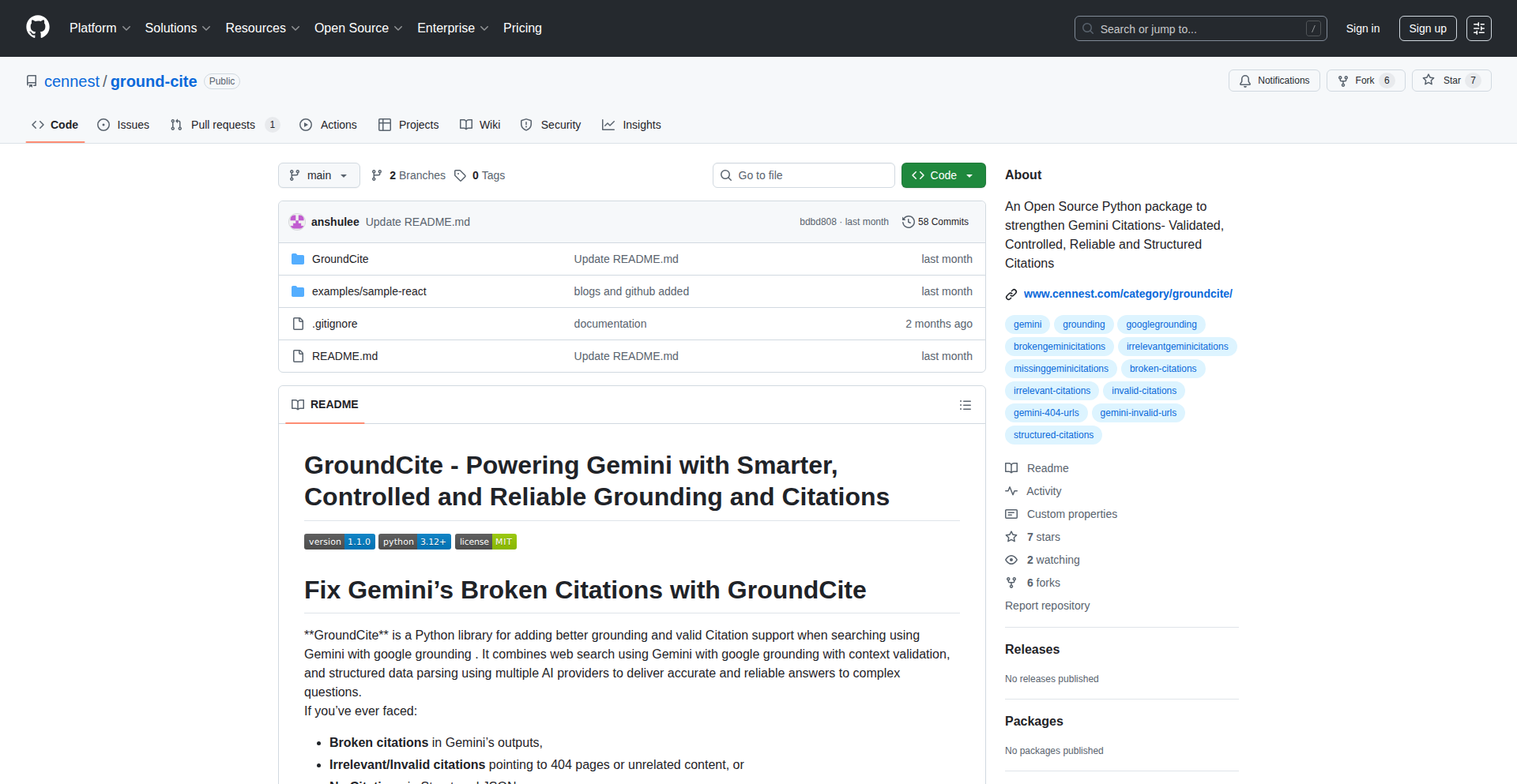 GroundCite-引用信頼性強化エンジン
