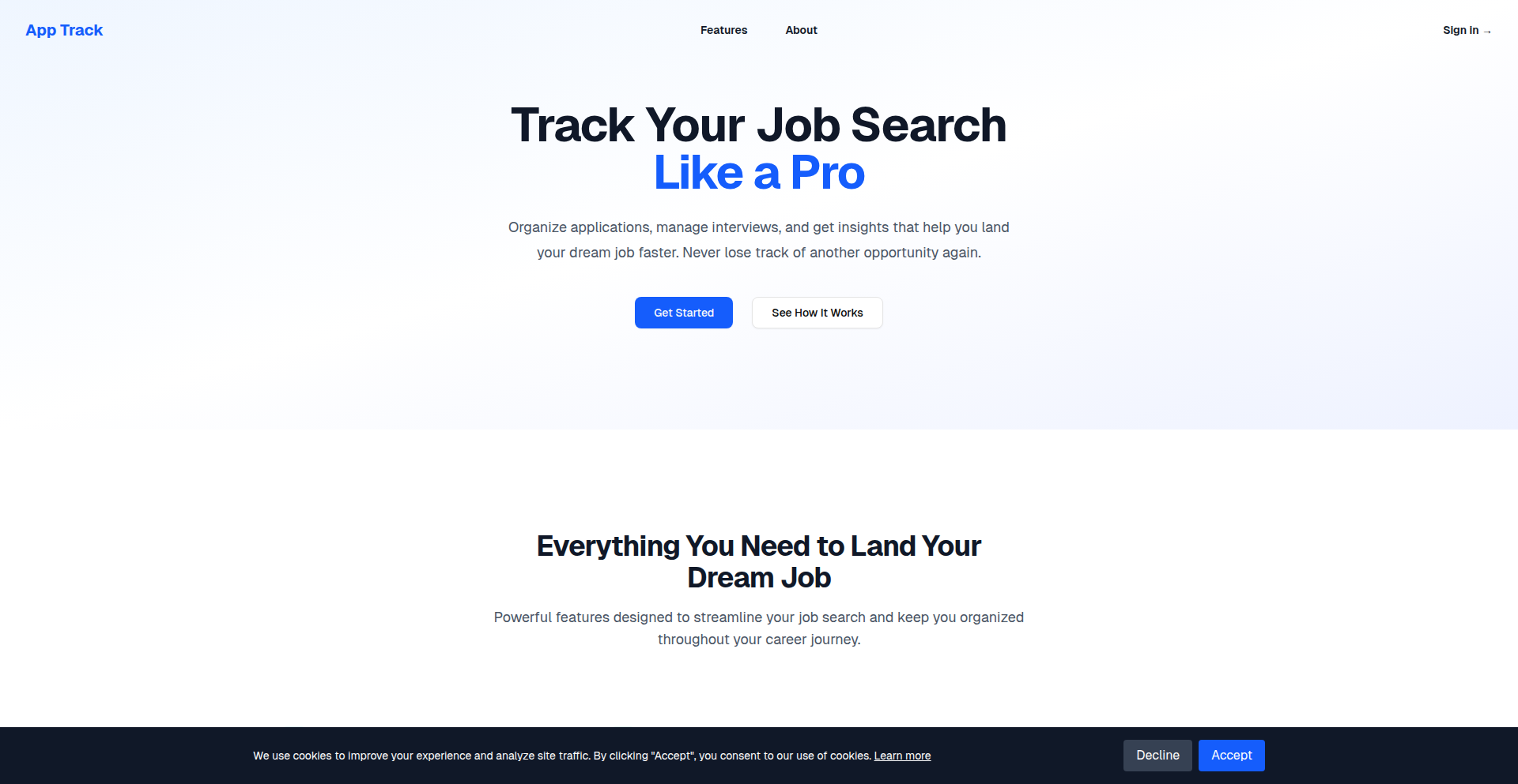 求職進捗トラッカー「AppTrack」