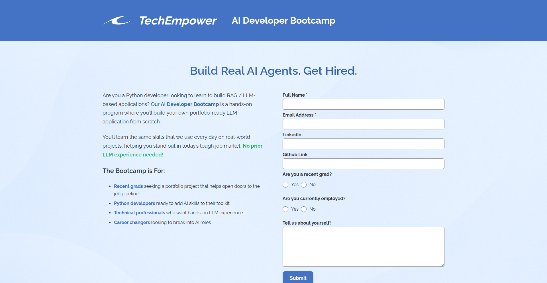 AIアプリケーション開発者ブートキャンプ
