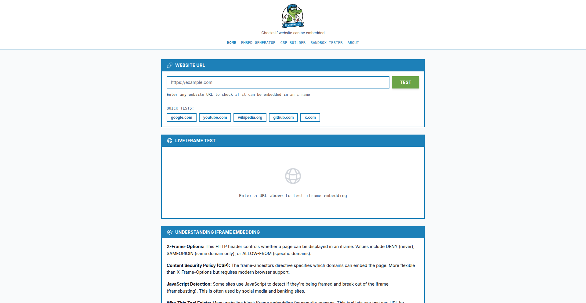 iFrame Sandbox & Embed Forge