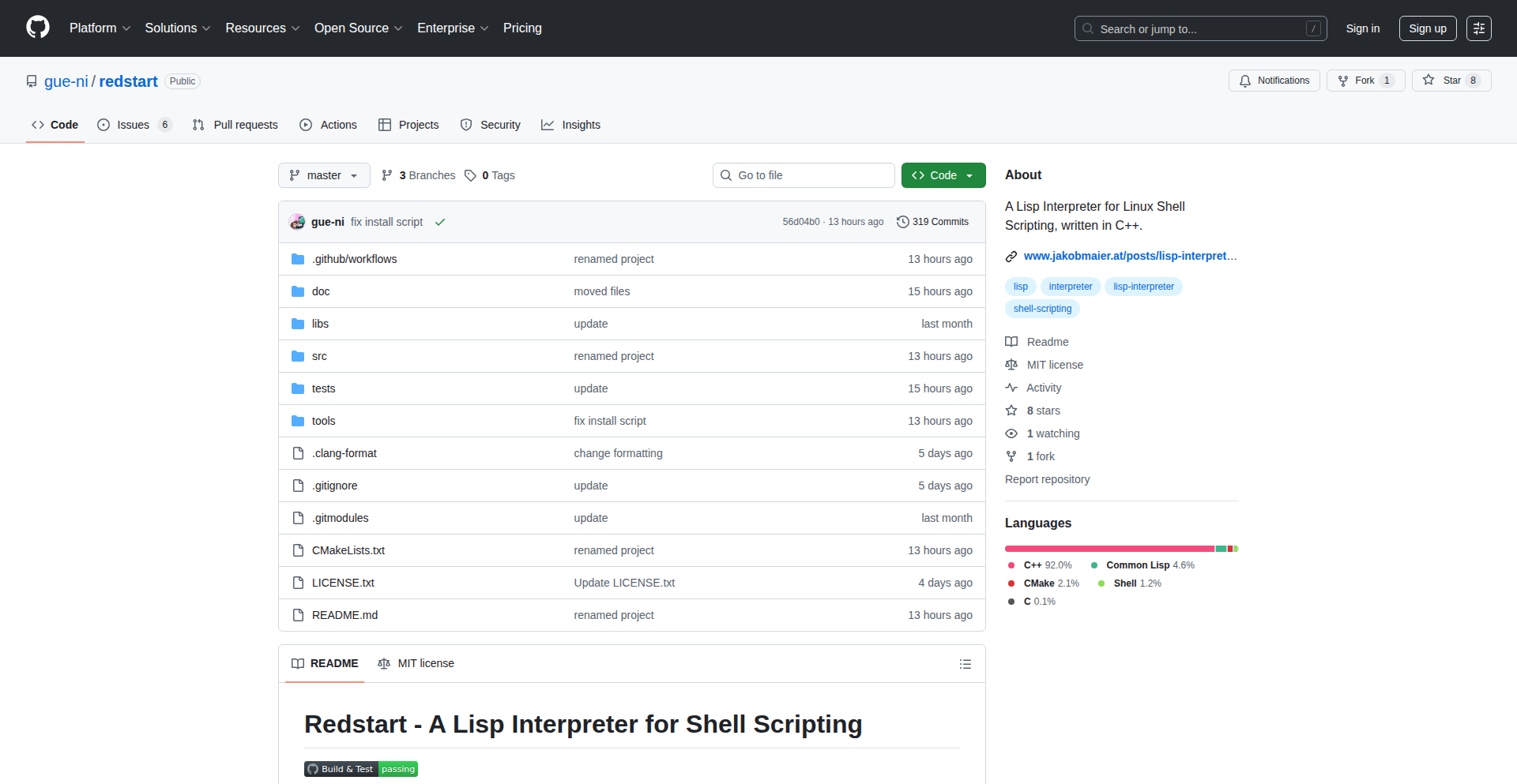 LispShell: Lisp驱动的Unix命令流