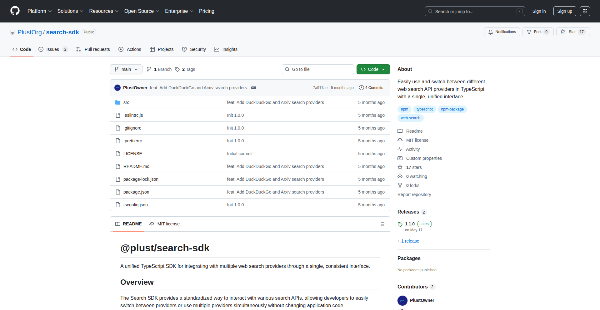 UniversalSearchJS: 一站式聚合网络搜索