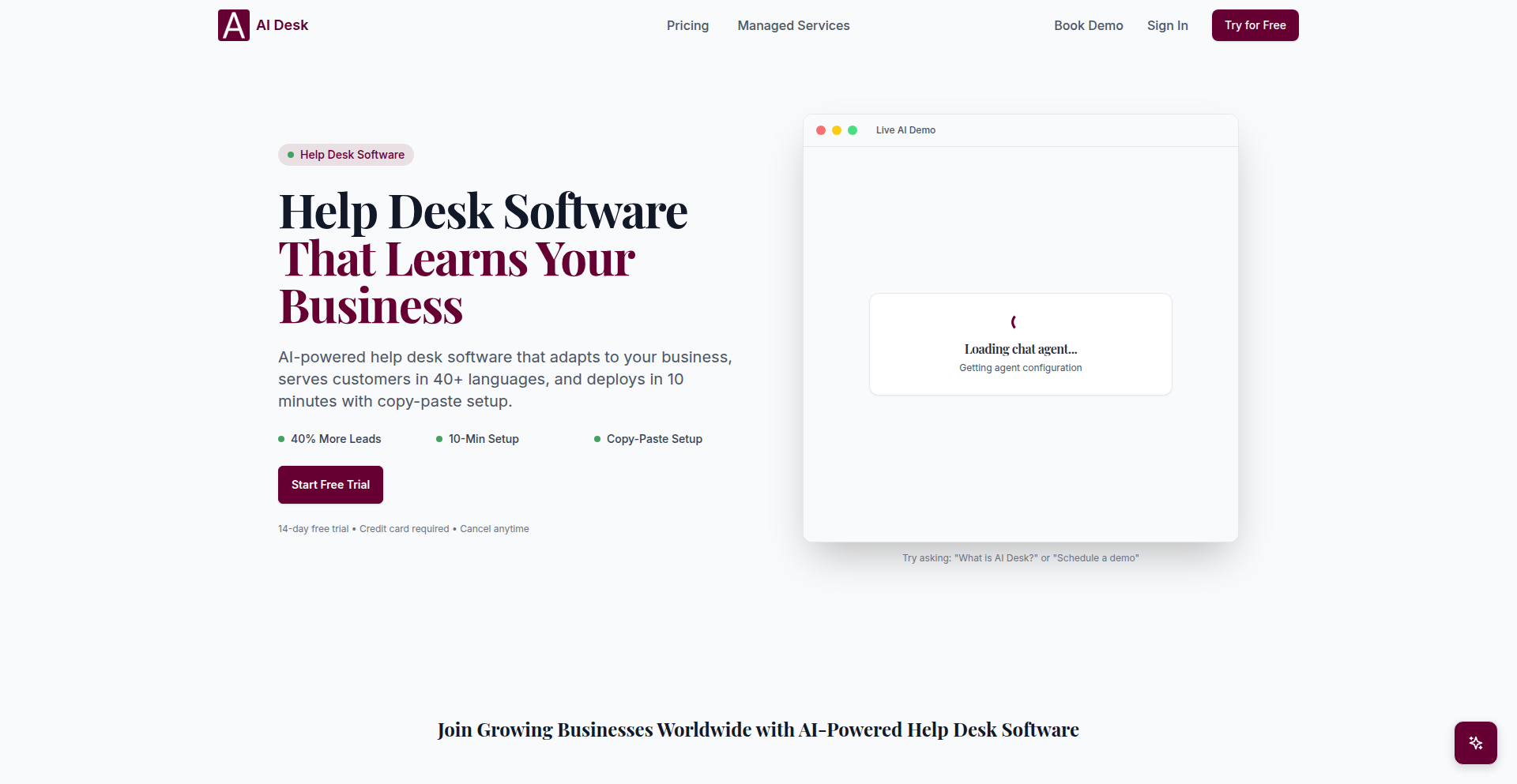 AI Desk: 智能自学习的客服助手