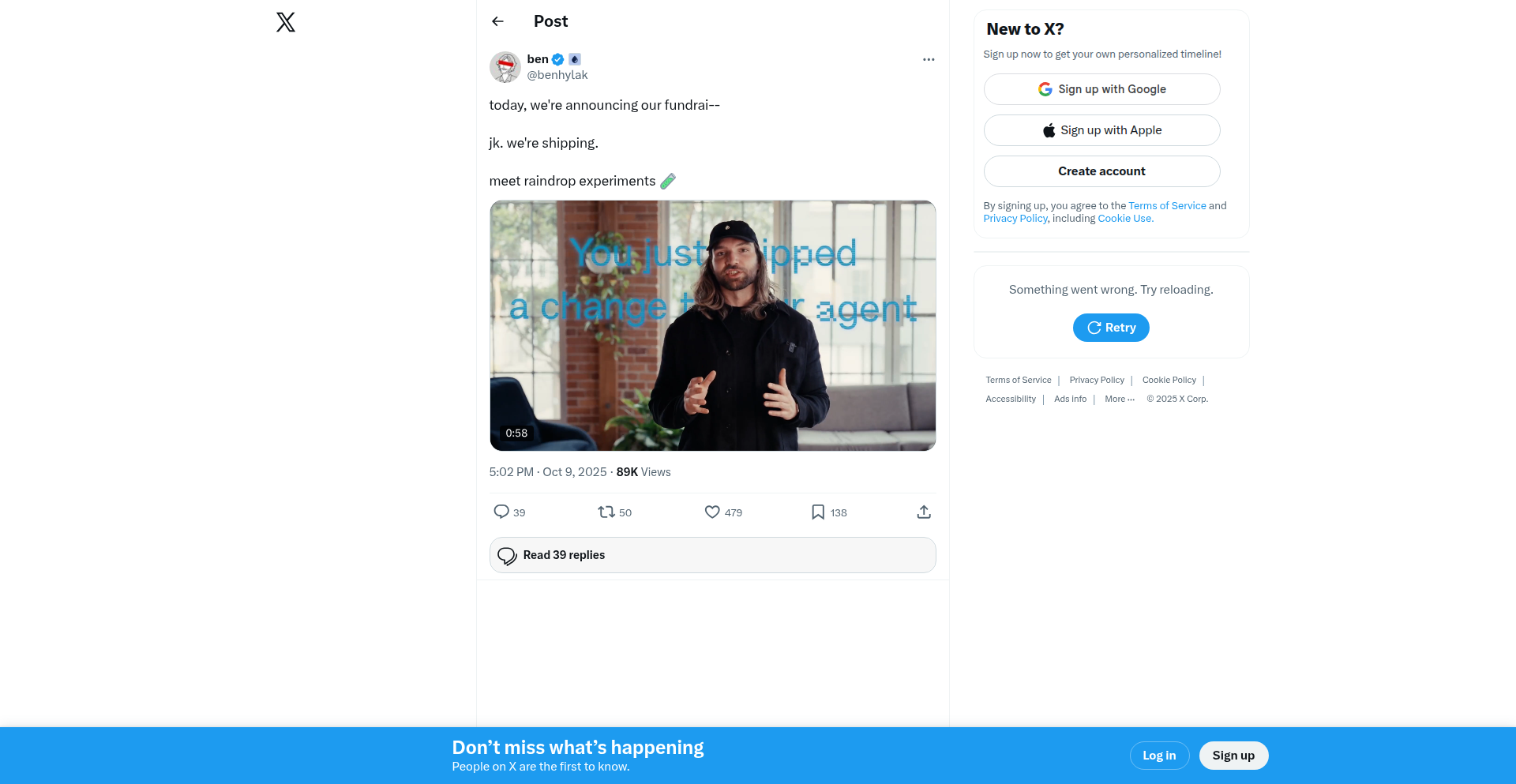 Raindrop A/B Agents