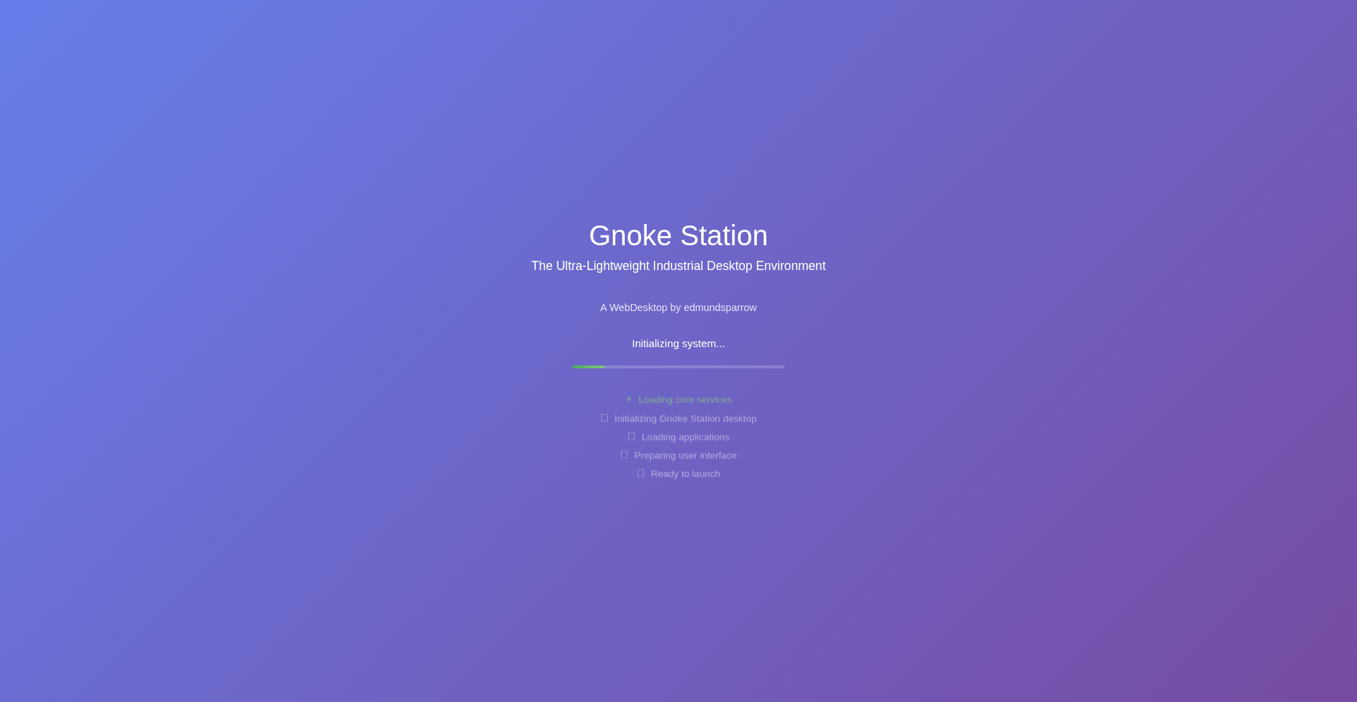 Gnokestation: 超軽量Webデスクトップ環境
