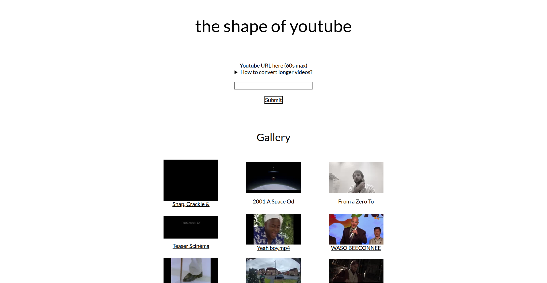 YouTube形状可視化ツール (YouTube Shape Visualizer)