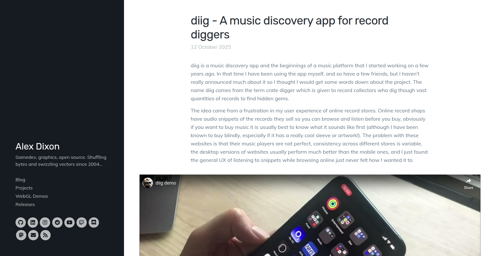 Diig - レコードディガー向け音楽発見アプリ