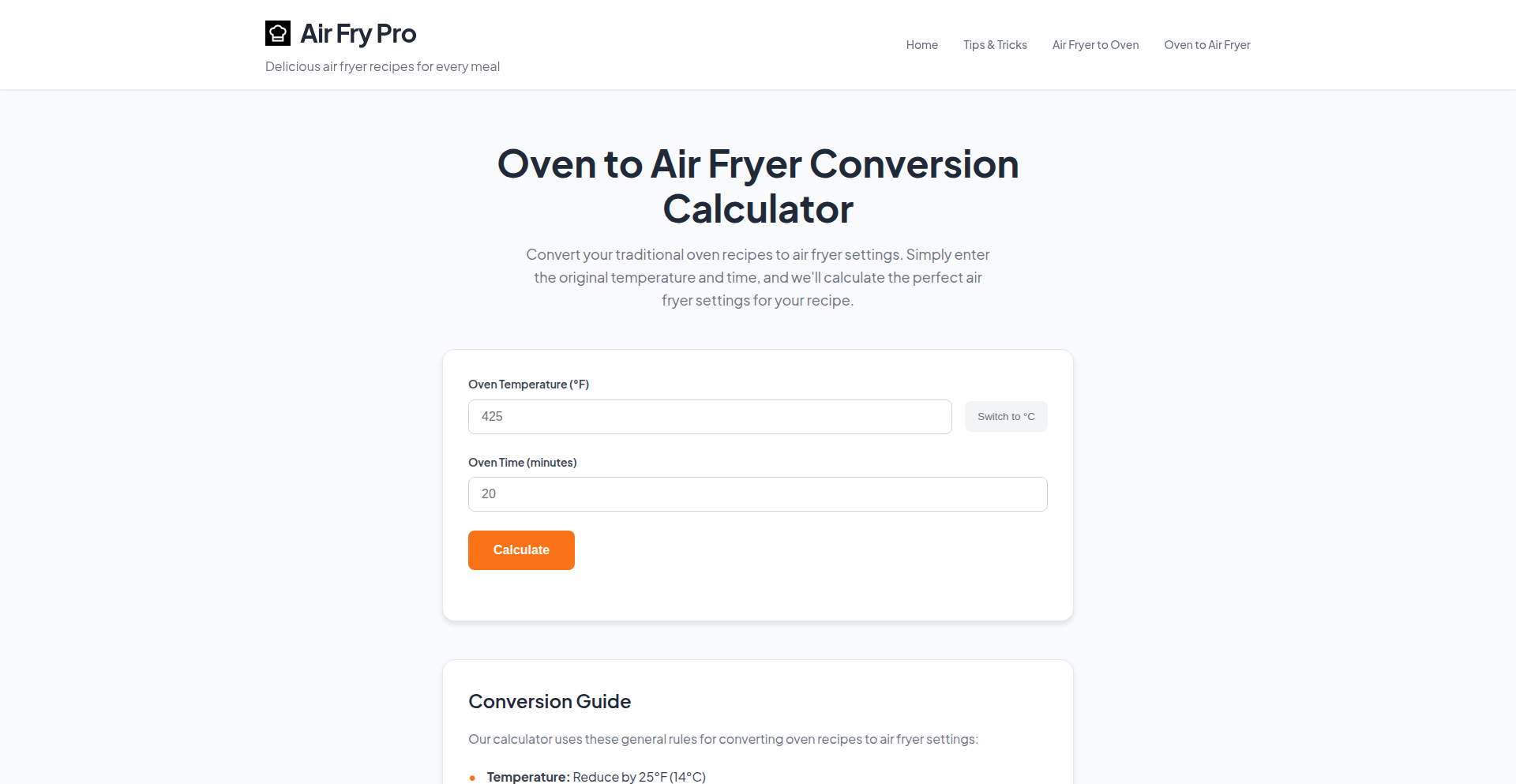 AirFryPro: オーブンレシピをエアフライヤー向けに自動変換する賢いアシスタント