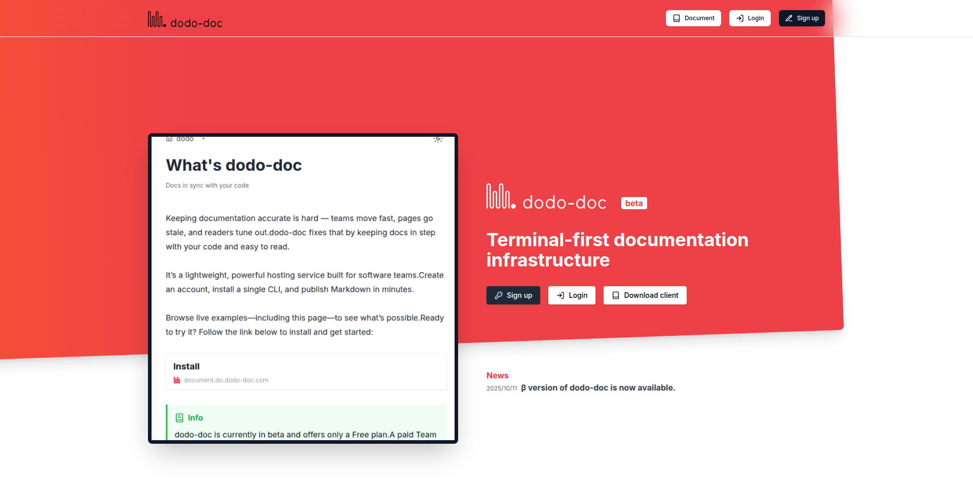 Dodo-Doc CLI-First Docs