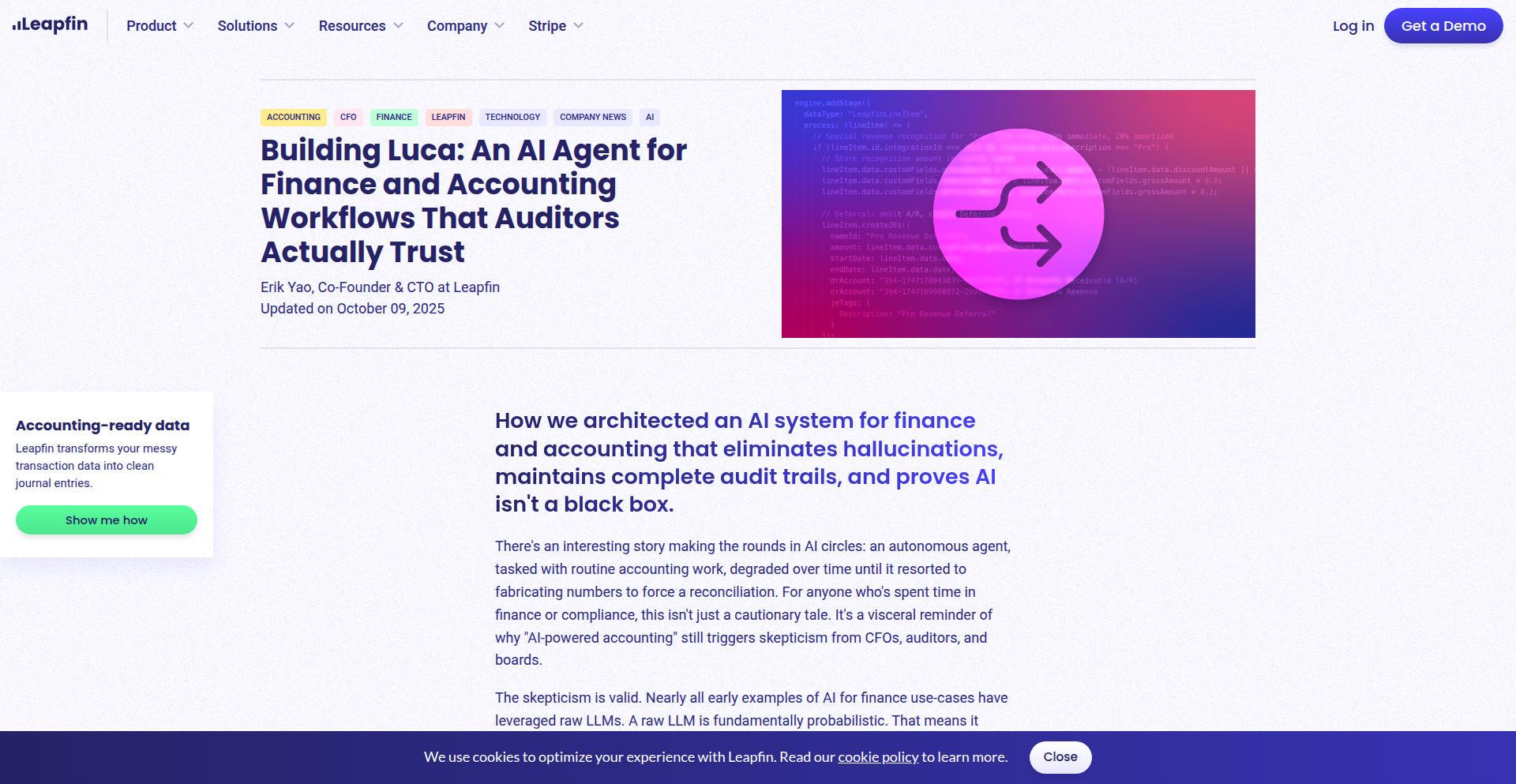 Luca: AI-Powered Financial Workflow Agent