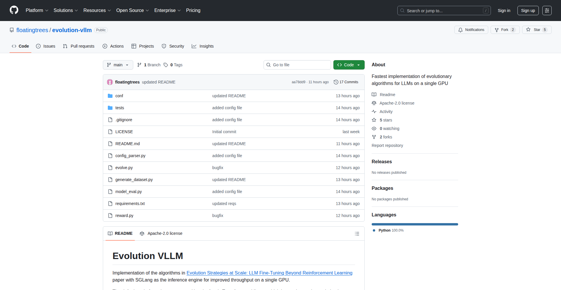 EvoTune: Evolutionary LLM Local Fine-Tuning
