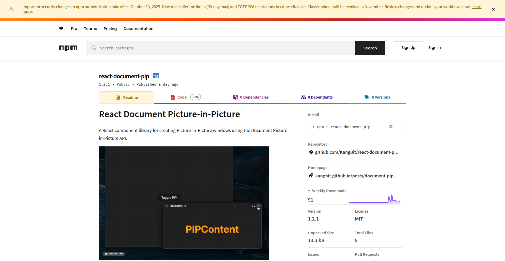 React Picture-in-Document (PiD)