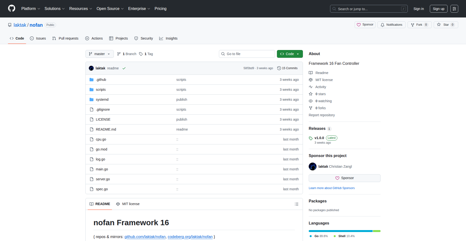 Nofan Framework 16 - 低噪音风扇智能调控