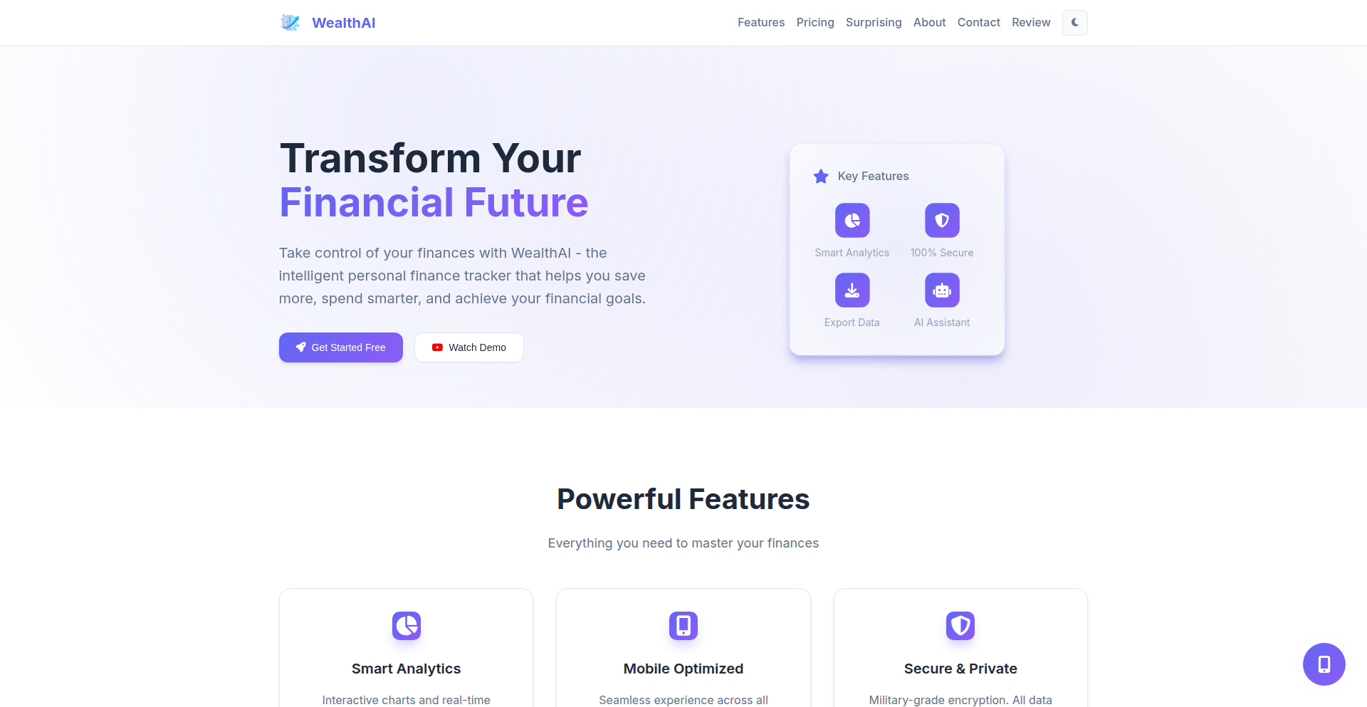 WealthAI: AI-Powered Financial Navigator