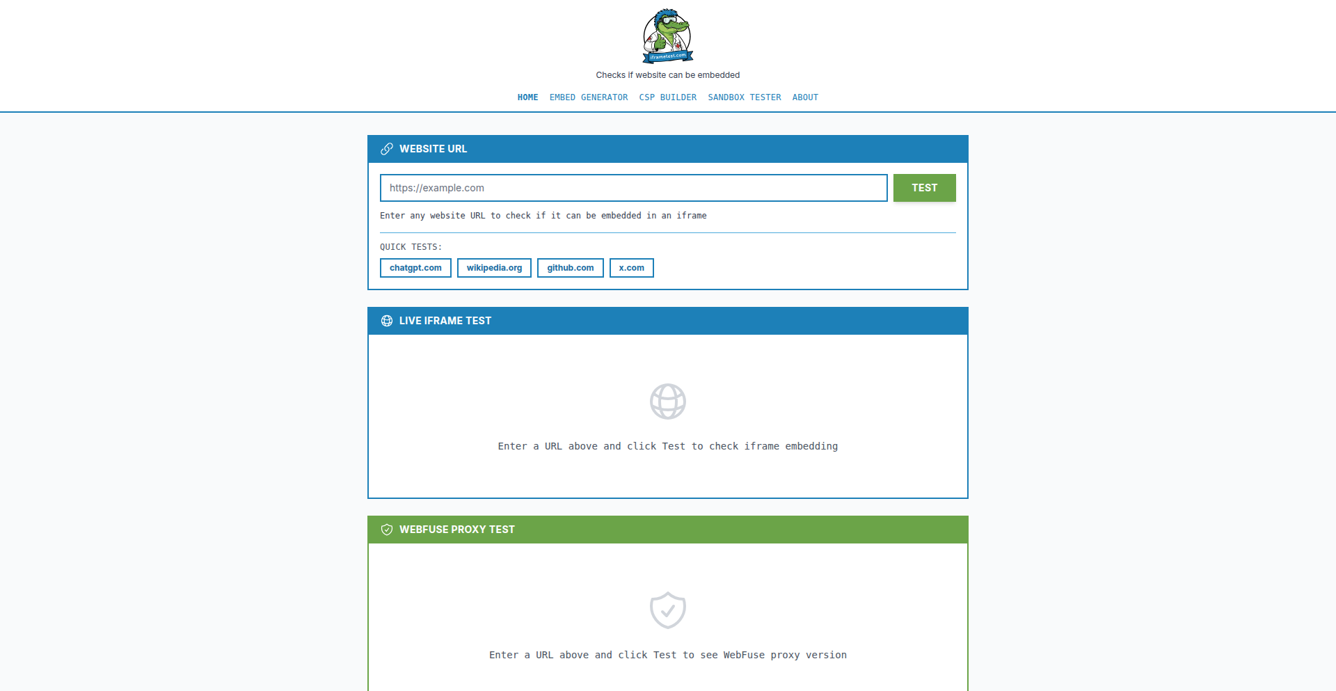 Modern iFrame Sandbox
