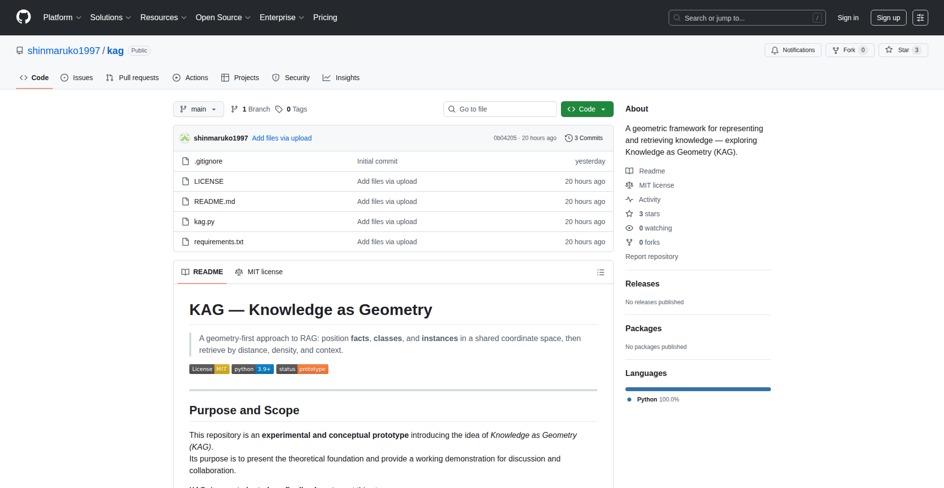 KAG: Geometric Knowledge Retrieval