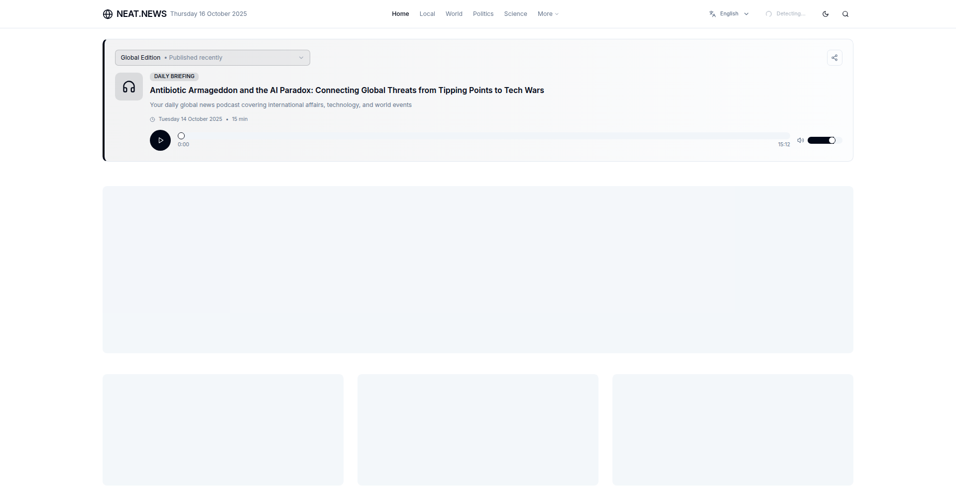 Neat.news AI Podcaster