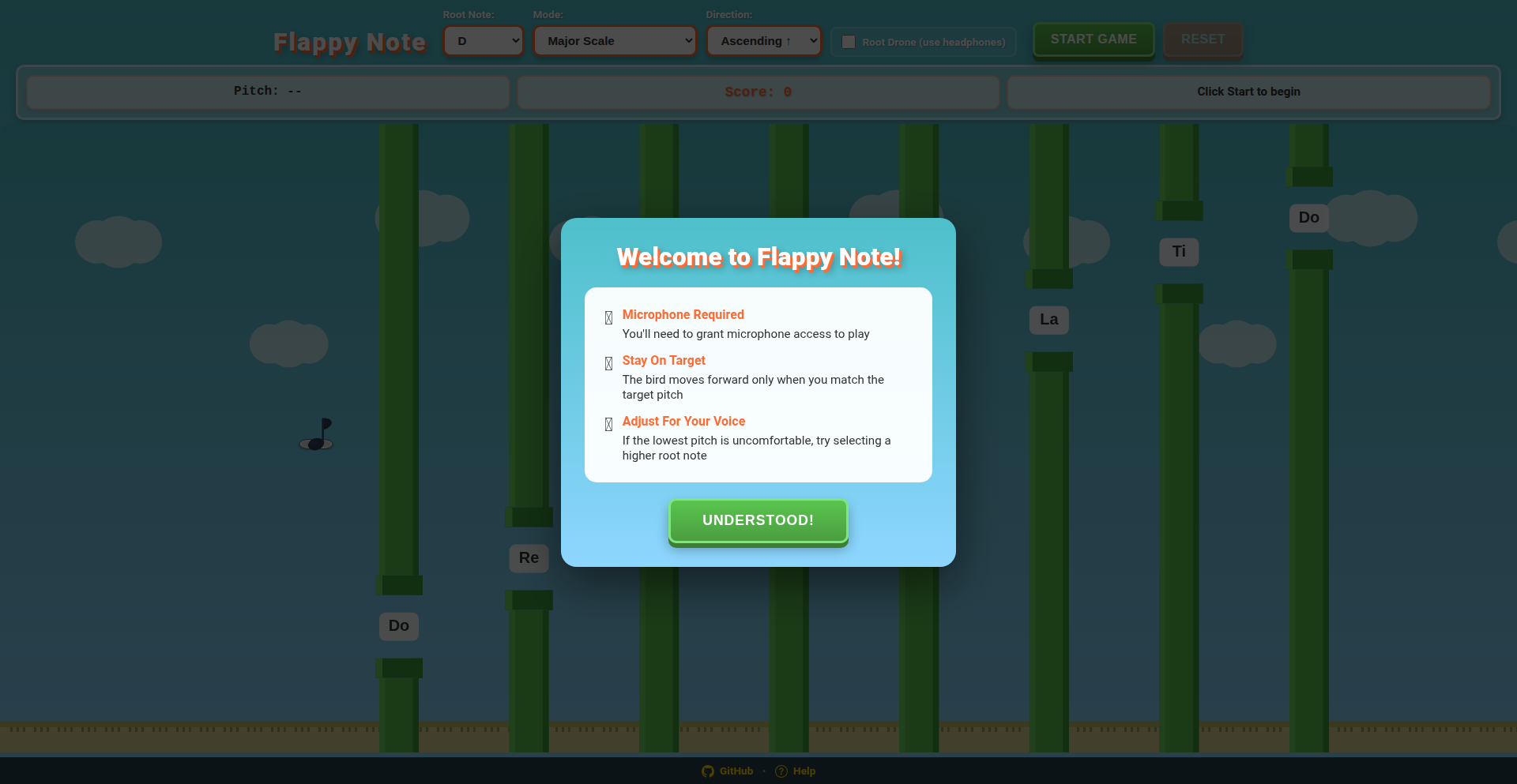 FlappyNote Melody Weaver