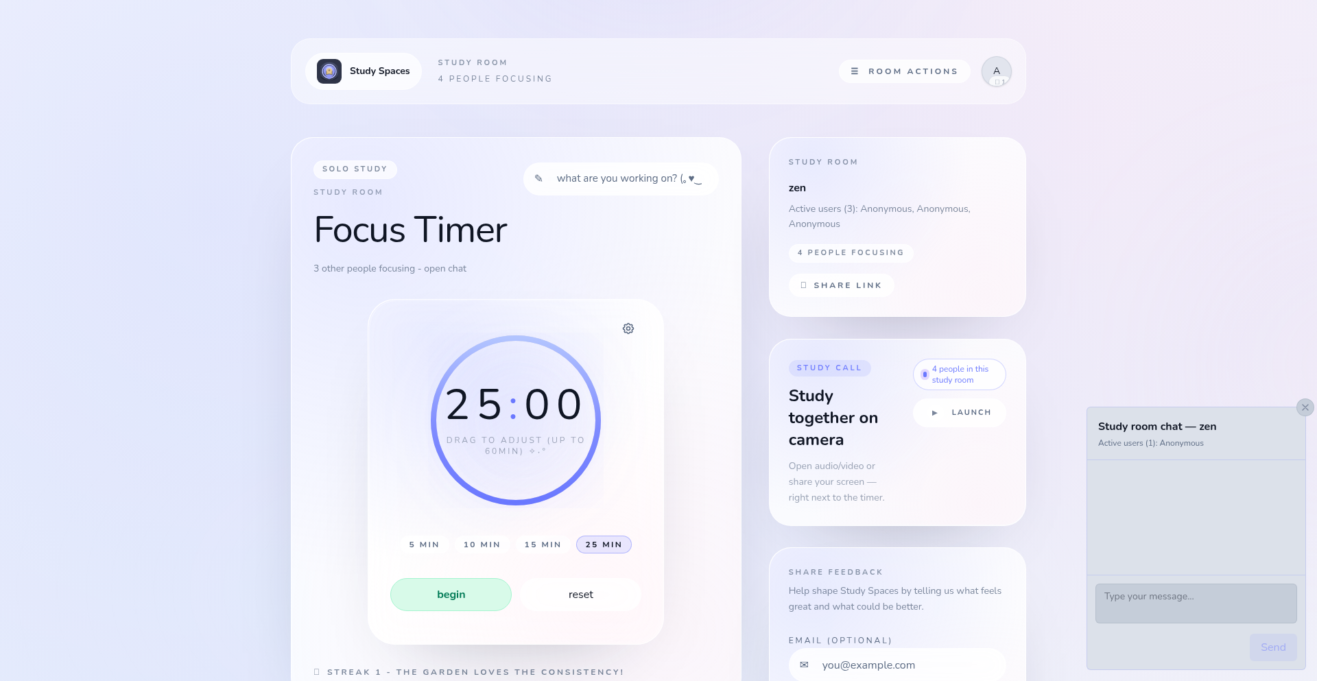 SyncPomodoro Rooms