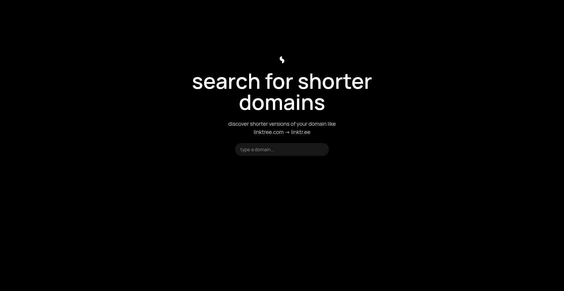 Shorter domain