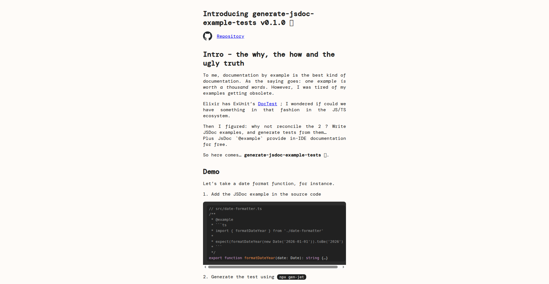 DocTestJS - JSDoc 活测利器