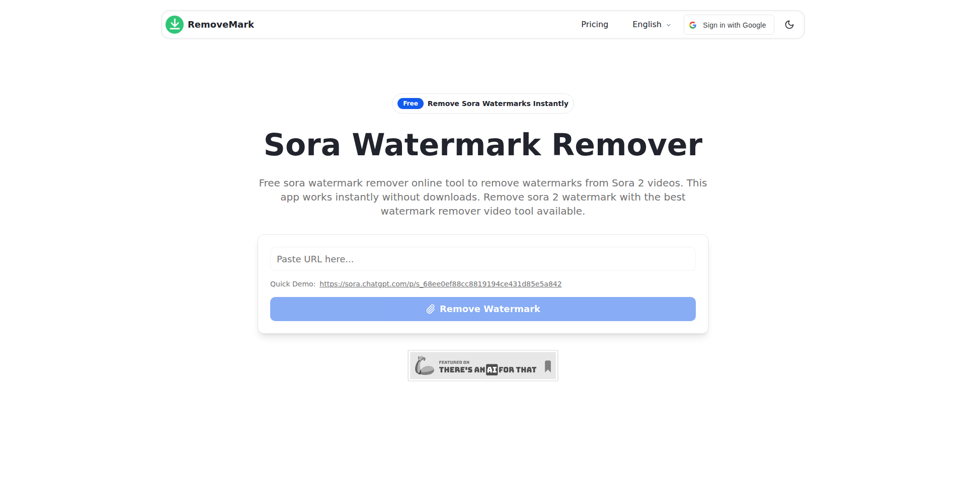 Sora水印涤净器
